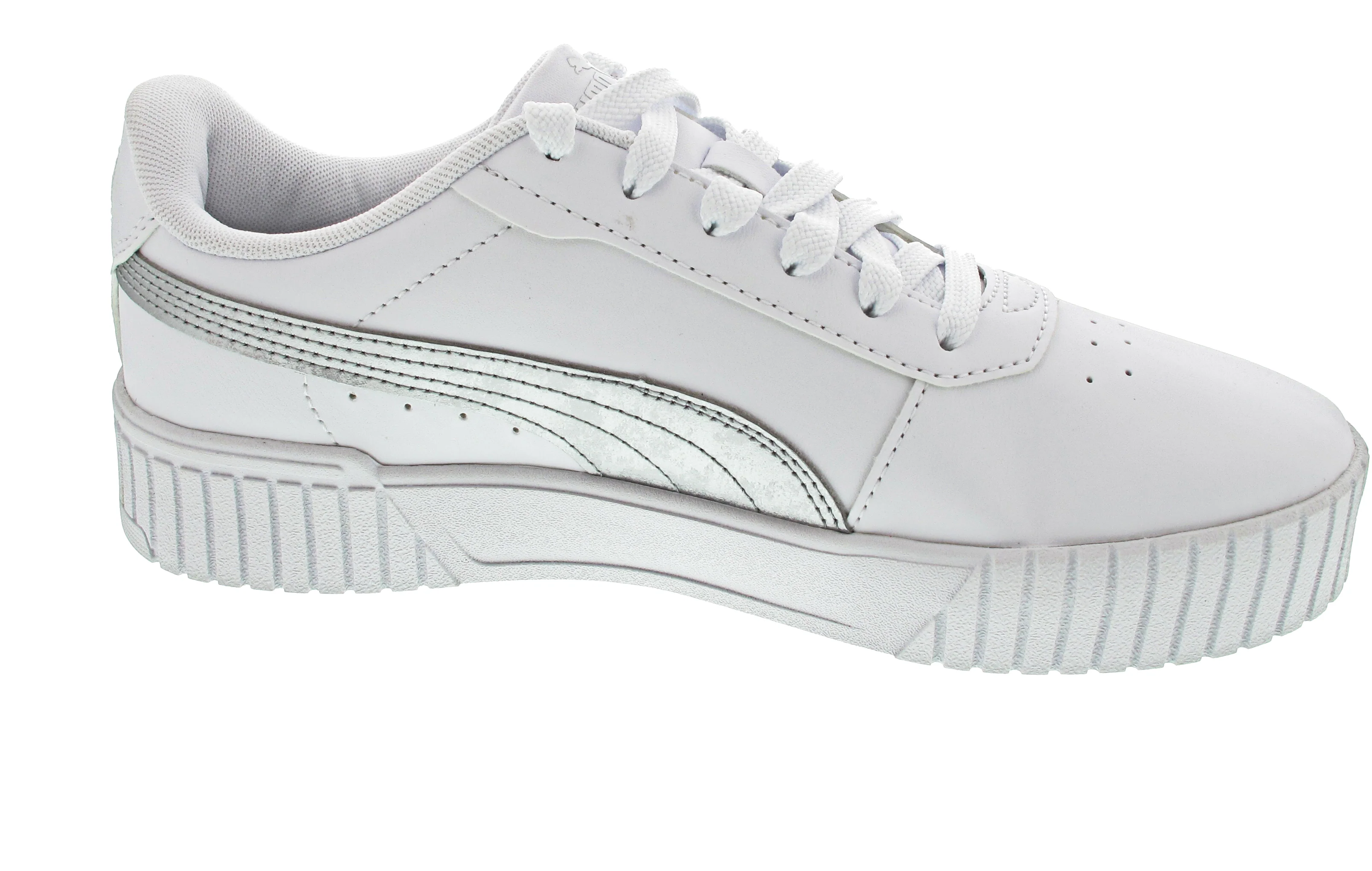 Puma Carina 2.0 Space Metallic Sneaker Weiß - Image 4