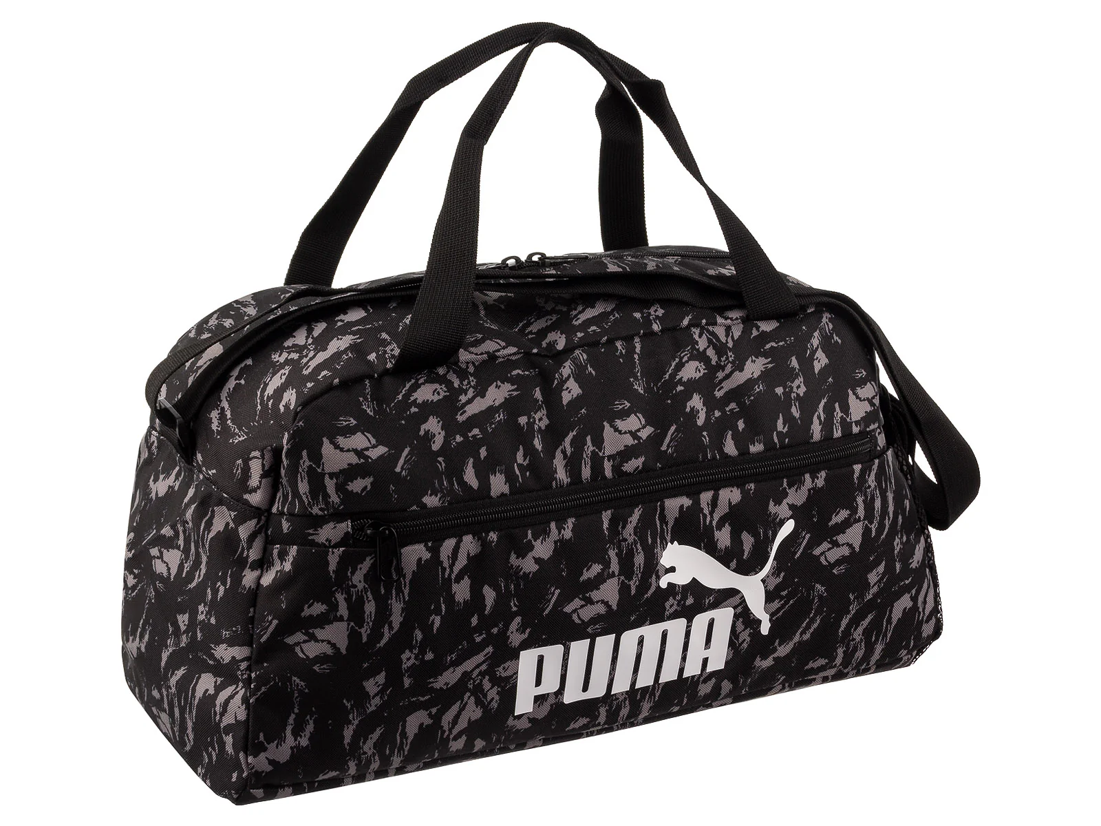 Puma Phase AOP Sports Bag Fitnesstasche 079950 07 puma black-concrete - Image 2