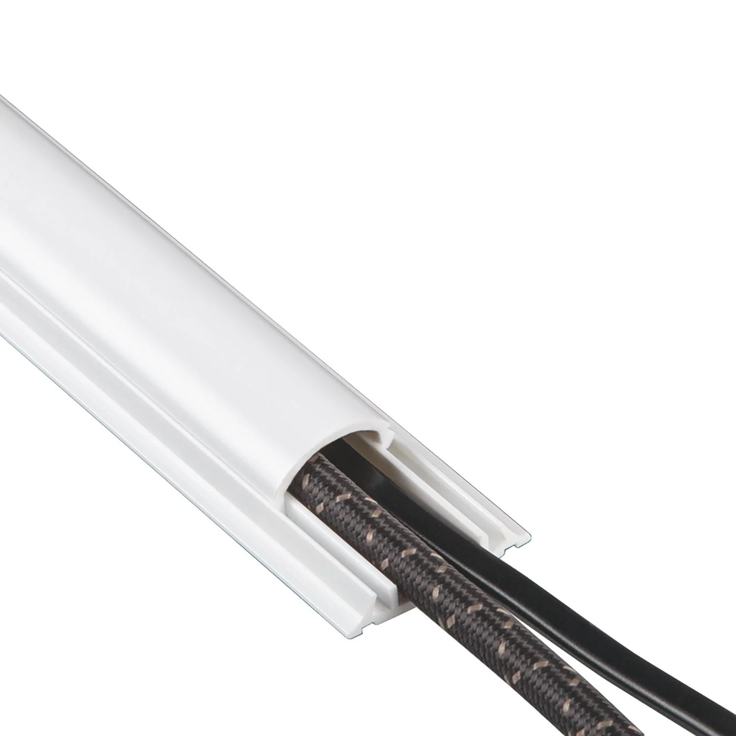 PVC Kabelkanal Halbrund 100/7/2cm Silber-Grau - Image 19