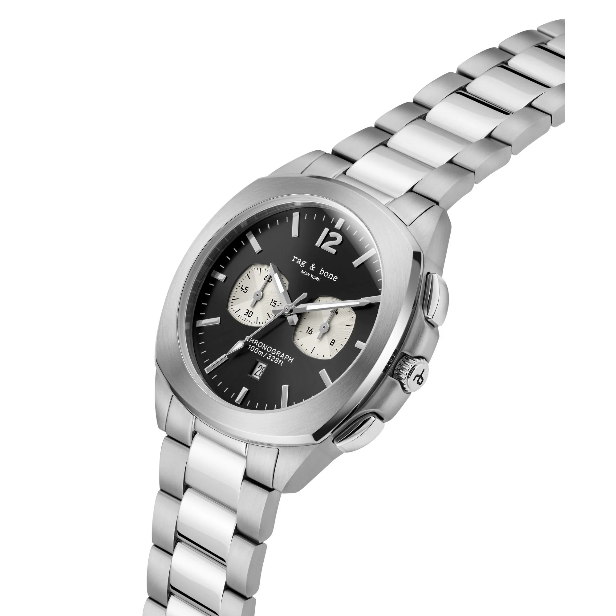 rag & bone Herren Analog Quarz Uhr Bleeker Chronograph RBG250034 Edelstahl - Image 10