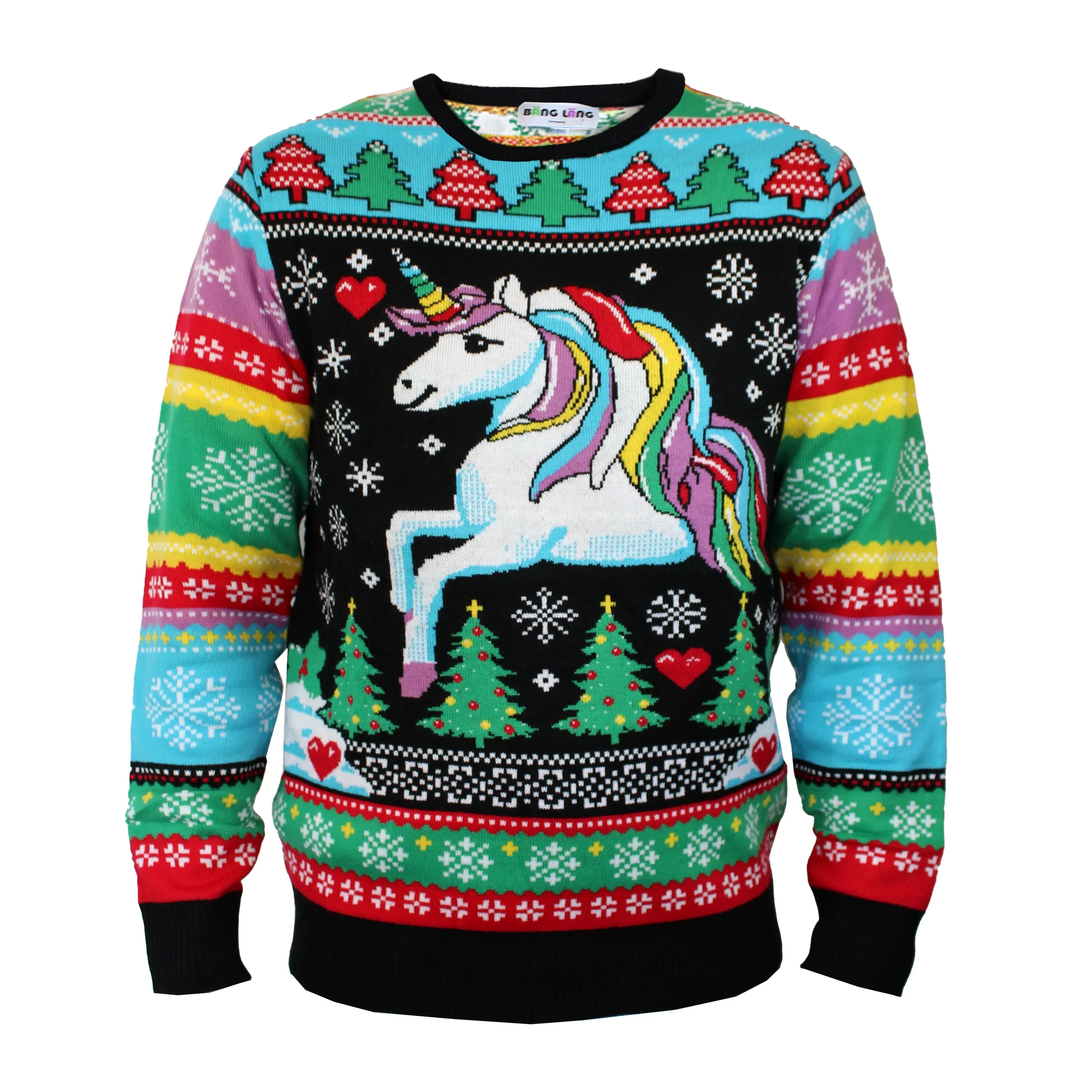 Rainbow Unicorn Sweater Ugly Christmas Weihnachts Pullover Damen Herren - Image 5