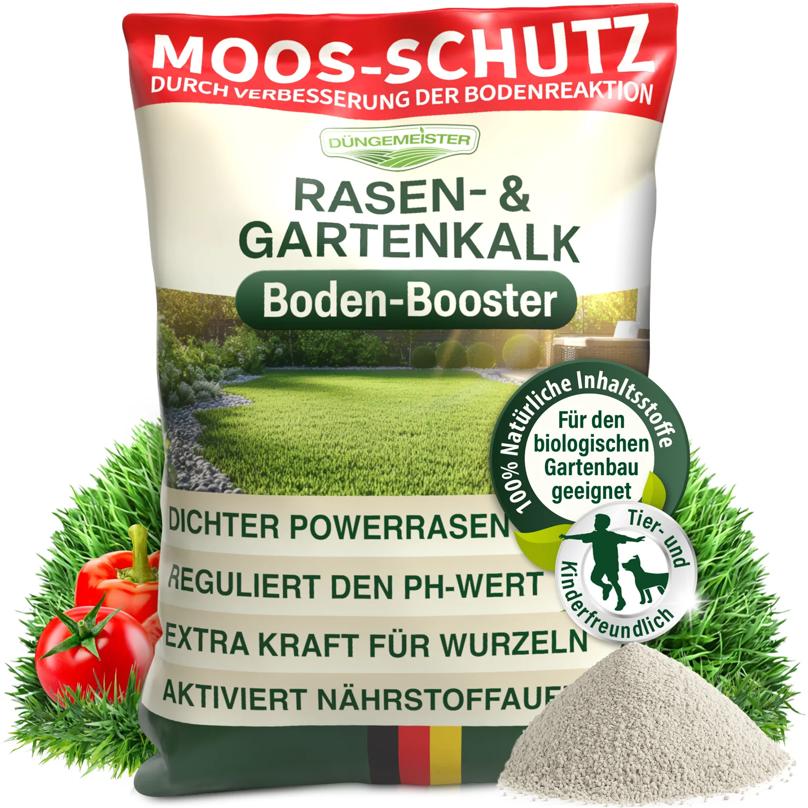 Rasenkalk 30 kg – hochwertiger Rasen- & Gartenkalk zur pH-Optimierung und Bodenverbesserung - Image 16