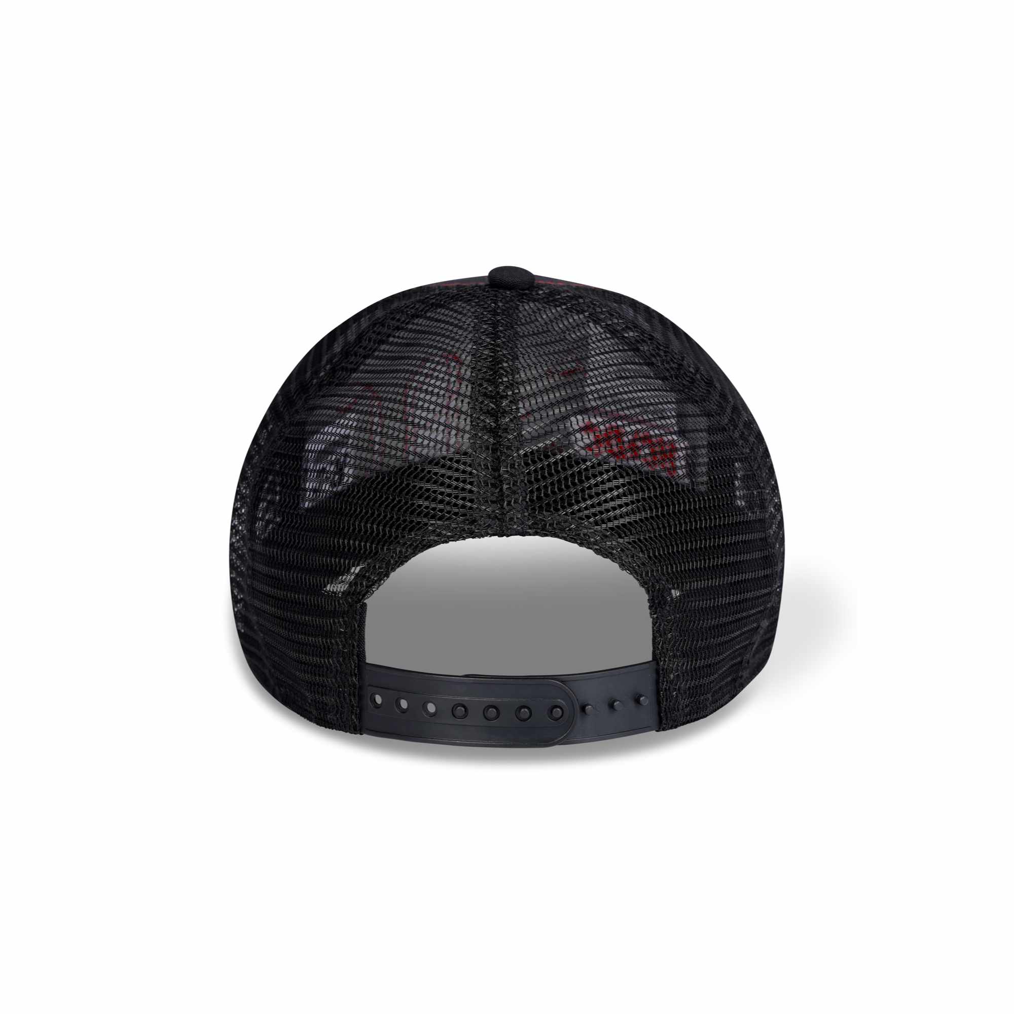 Recovered  AC/DC Distressed Embroidered Badge Trucker Cap schwarz one size - Image 2