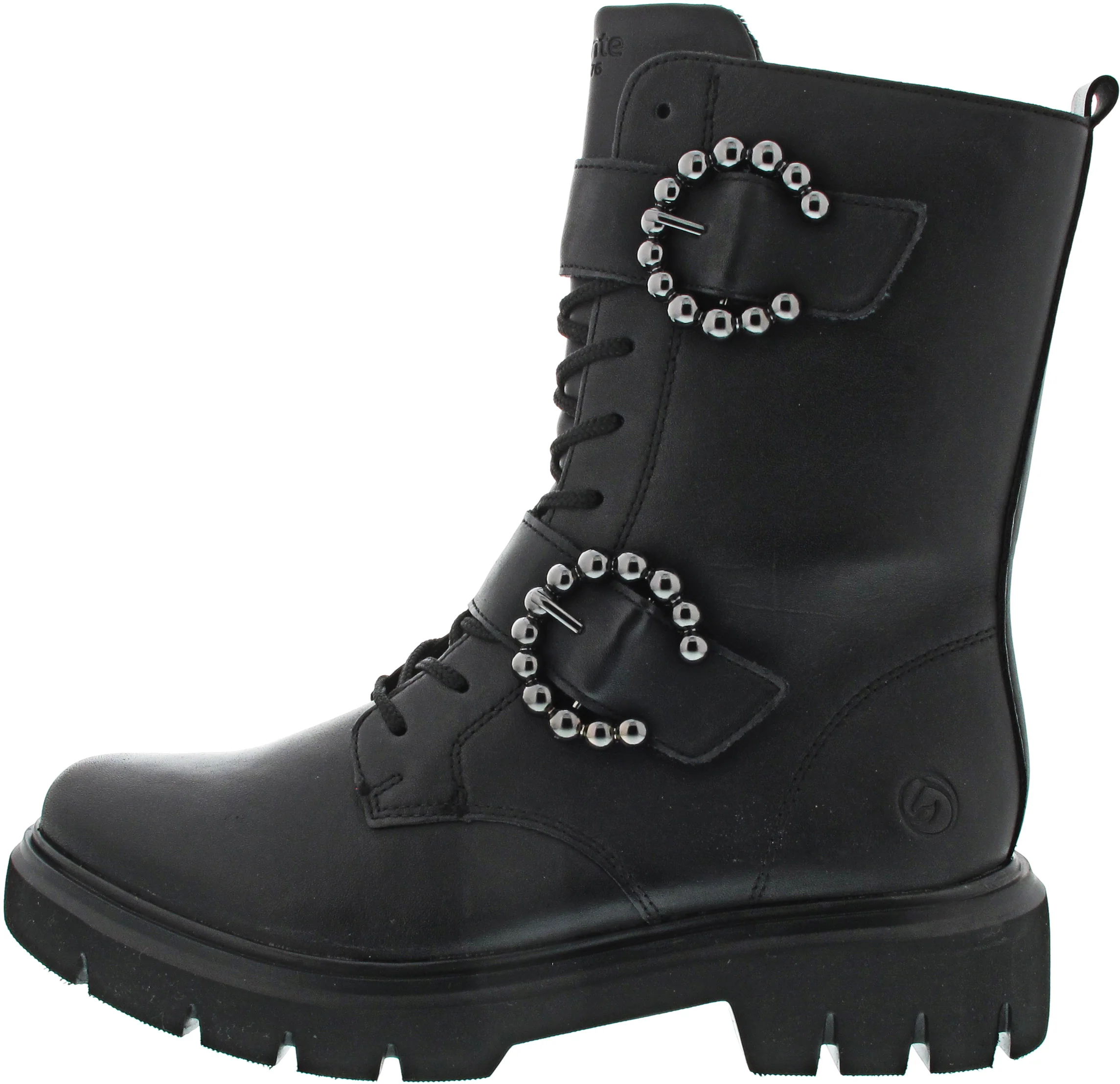Remonte Schnürstiefel Schwarz
