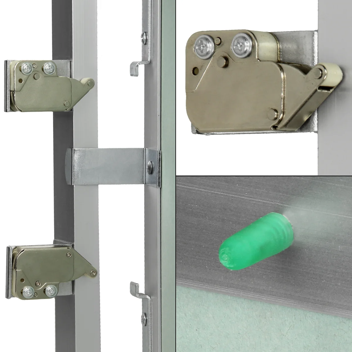 Revisionsklappe, Aluminium-Rahmen, grüne 12,5 mm GK-Einlage, rechteckig, Türanschlag rechts/links - Image 4