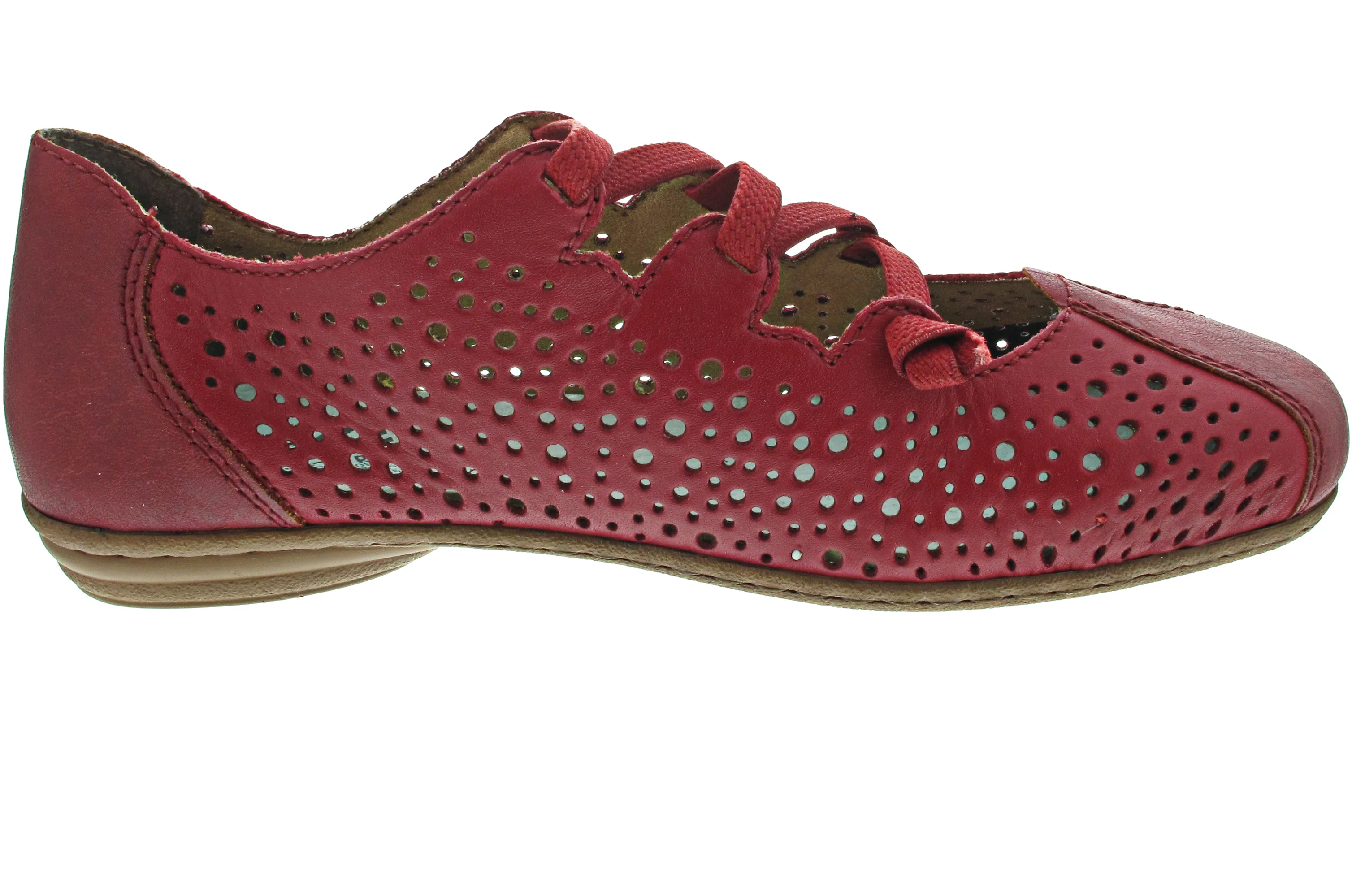 Rieker Ballerina Rot - Image 3