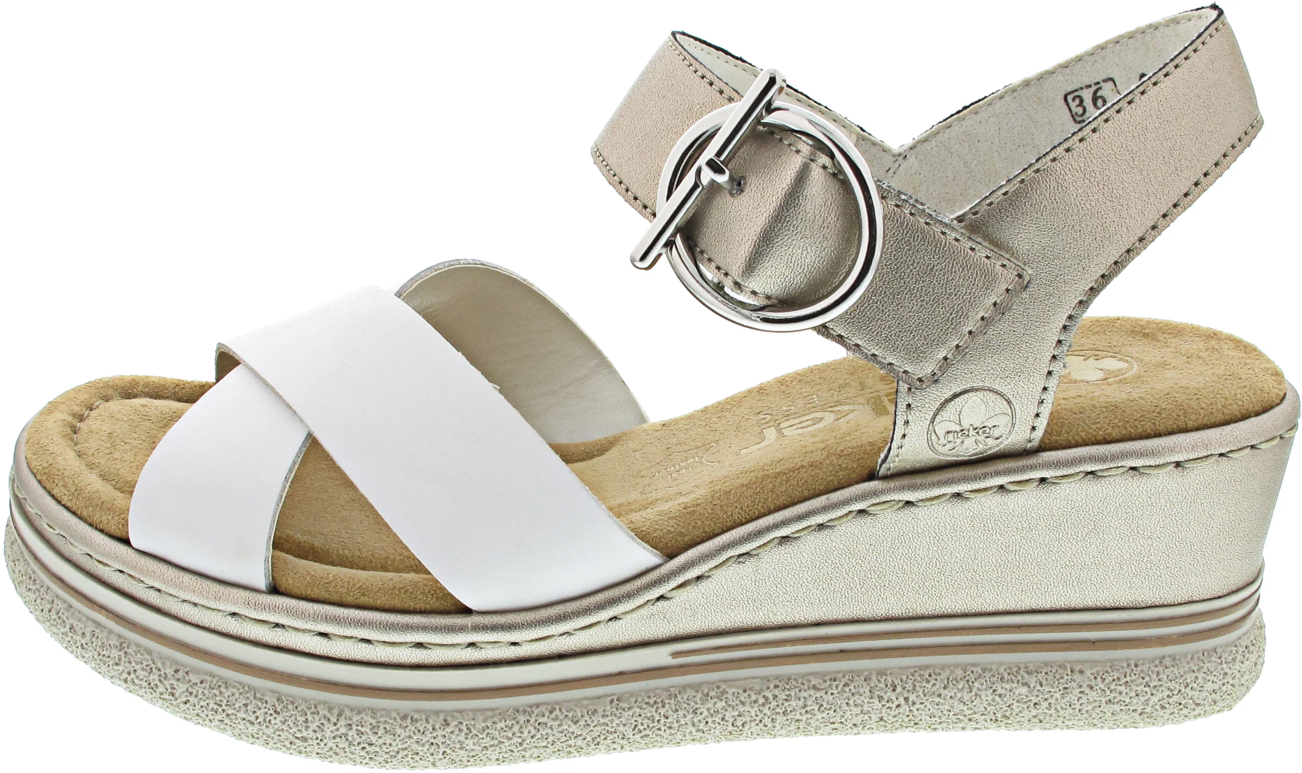 Rieker Keilsandalette Weiß - Image 6