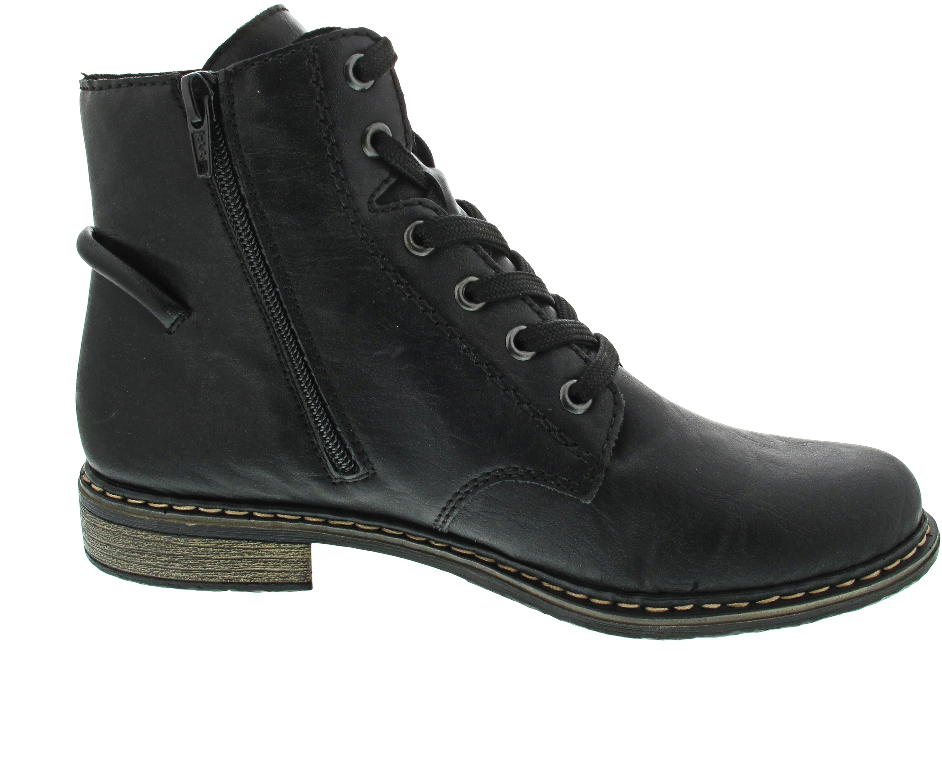 Rieker Schnürstiefelette Schwarz - Image 3