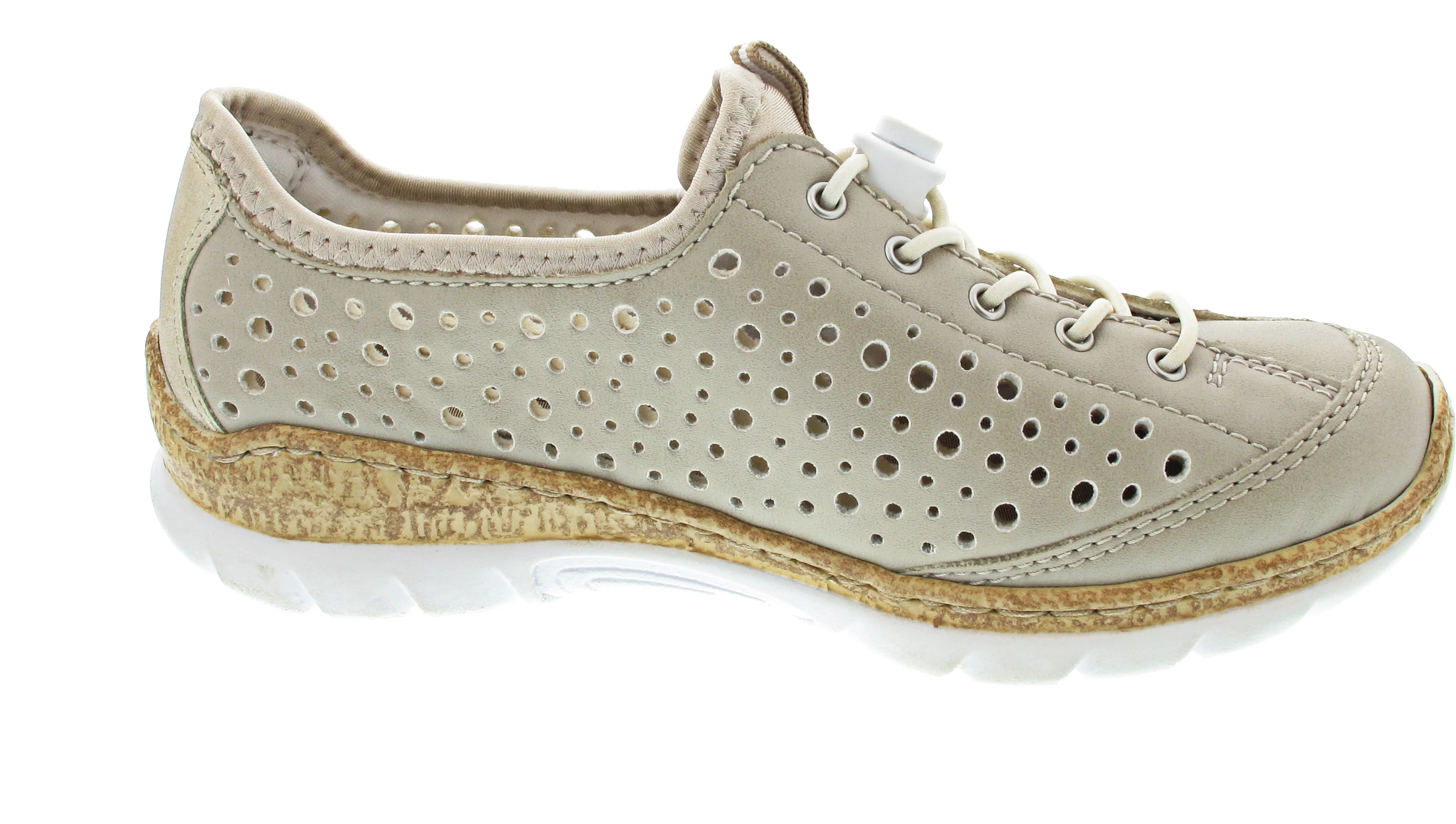 Rieker sportlicher Schnürer Beige - Image 8