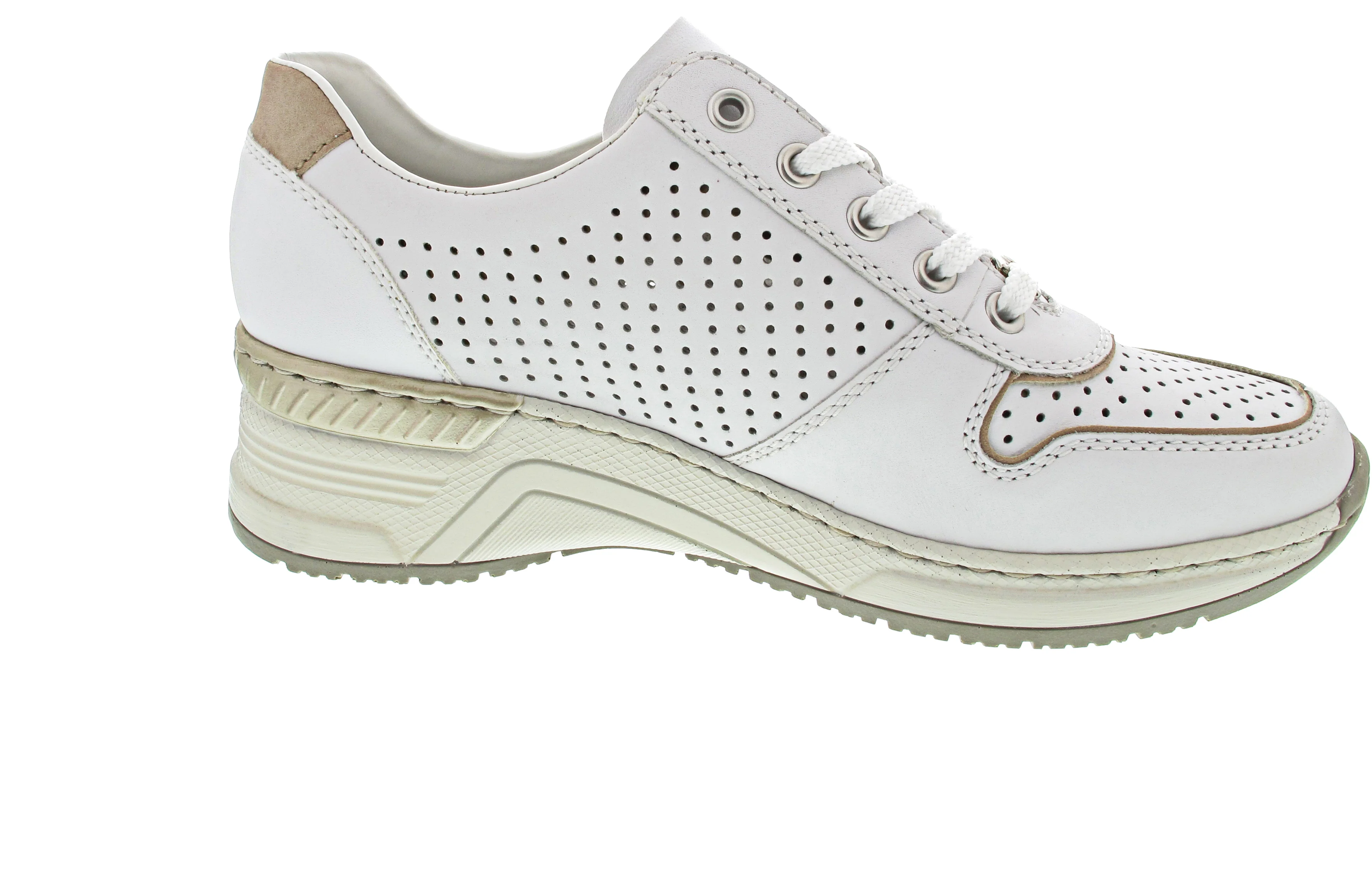Rieker sportlicher Schnürer Beige - Image 5