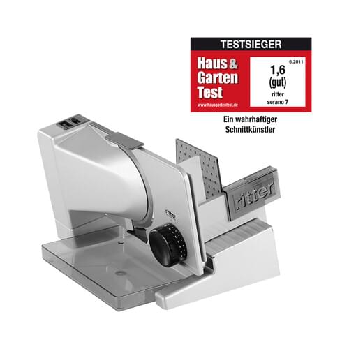 RITTERWERK Allesschneider Metall,130W,23mm,2Messer,silber SERANO 7 - Image 2
