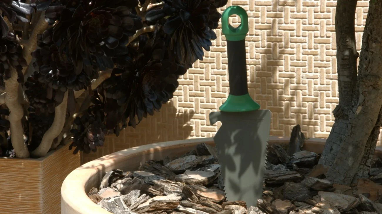 Robuste Gartenkelle mit Wurzelschneider und Holster - Image 3