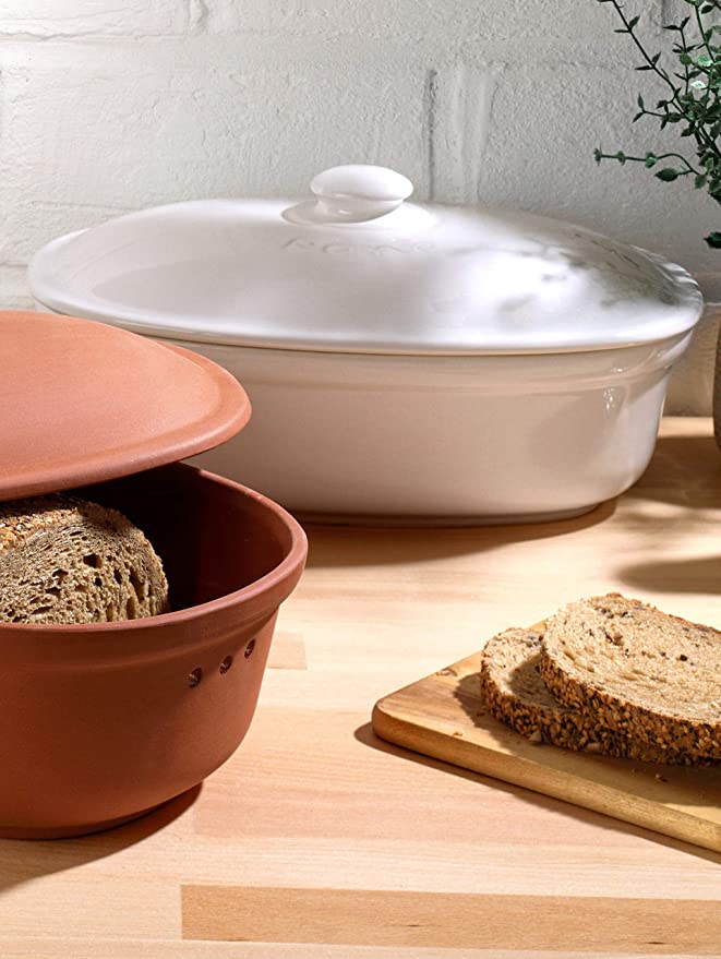 Römertopf Brottopf medium weiß - Image 3