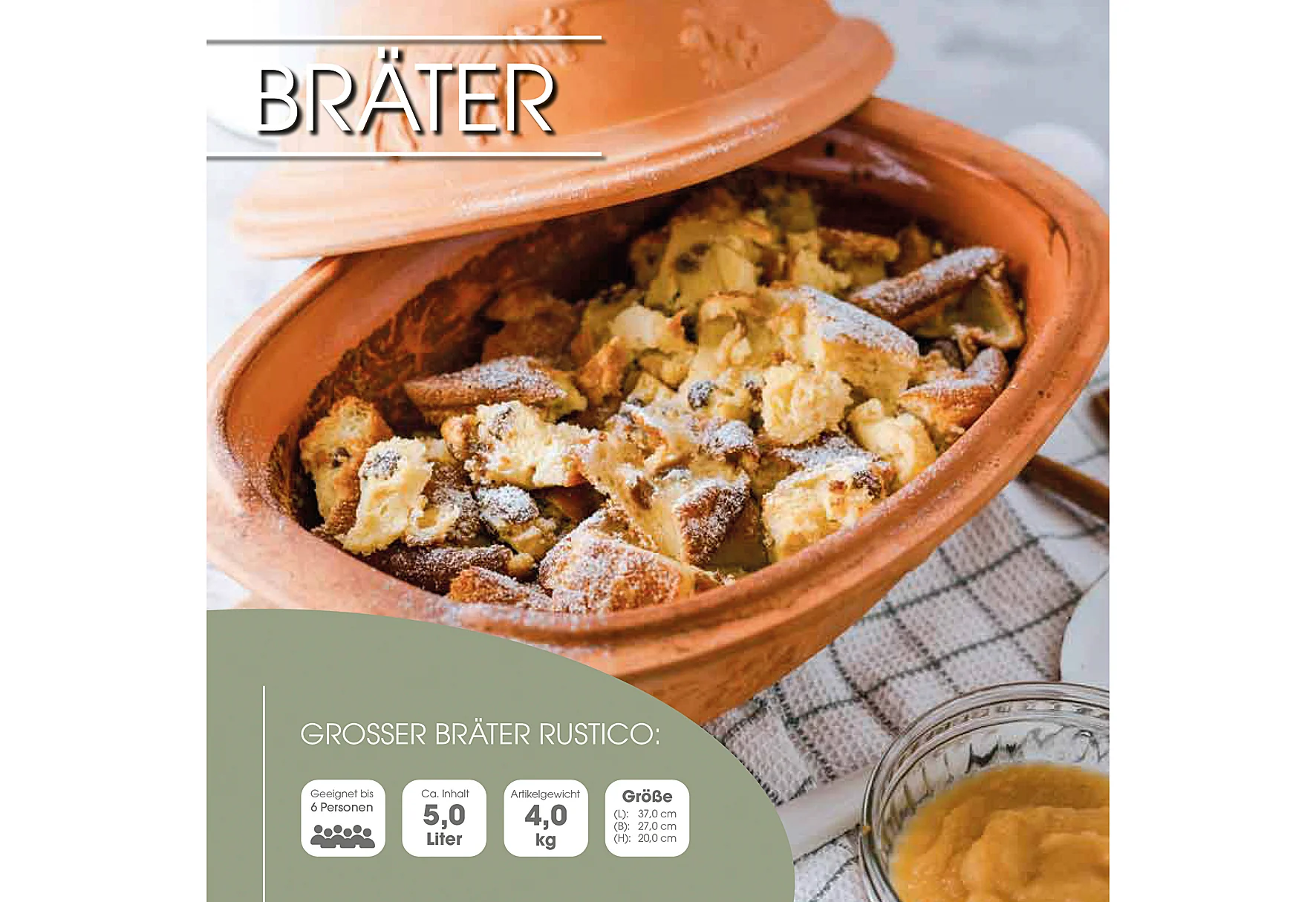 RÖMERTOPF Großer Bräter Rustico bis zu 6 Personen - Image 6