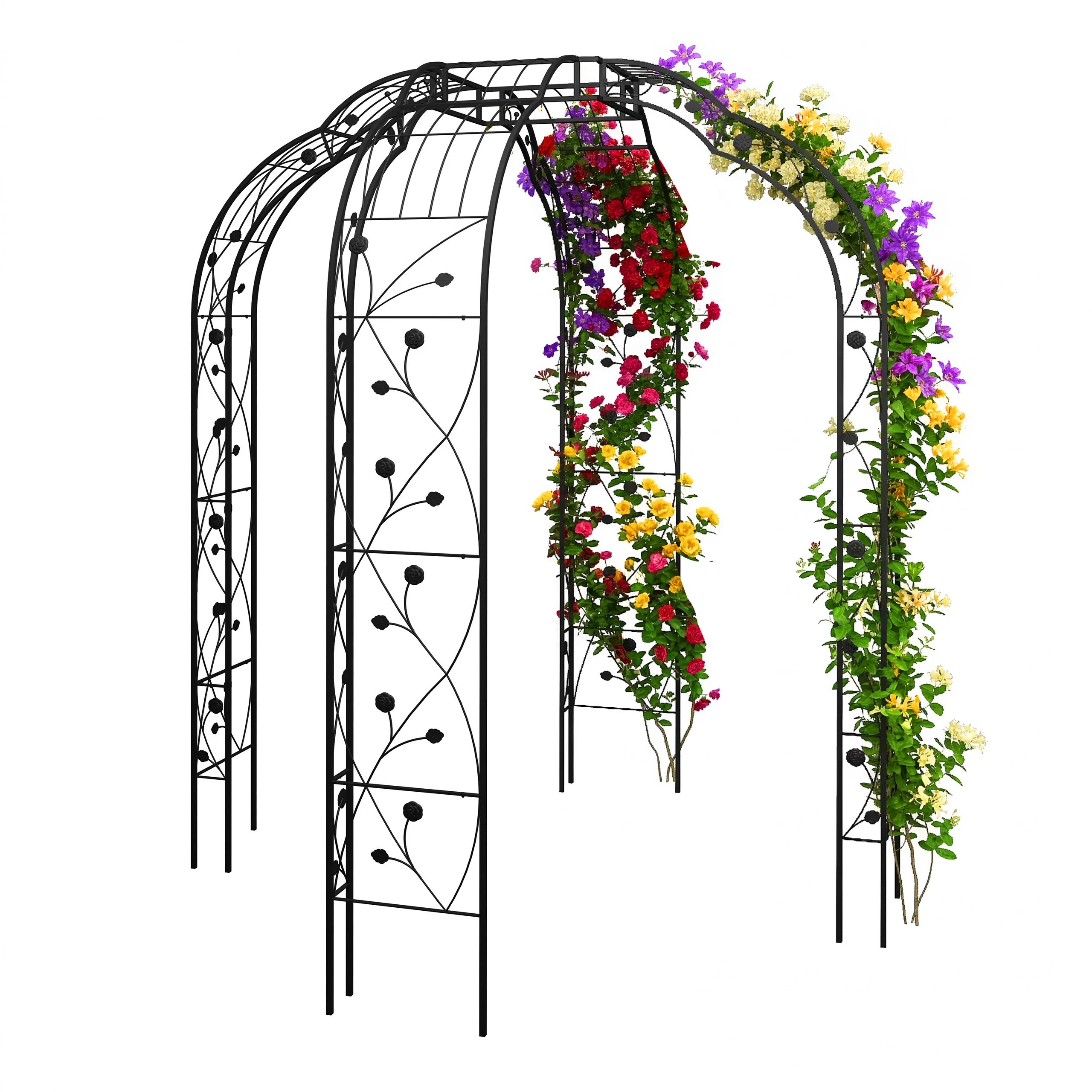 Rosenpavillon aus Metall