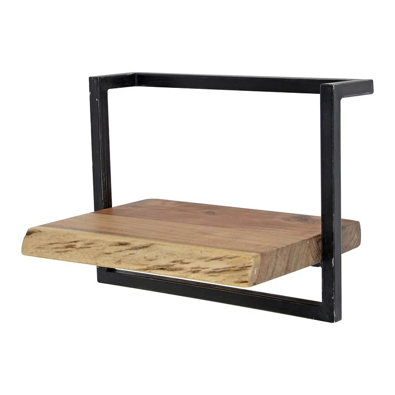 Rubjerg Design Wandregal Edge 40cm Metall/Akazie massiv natur - Image 2