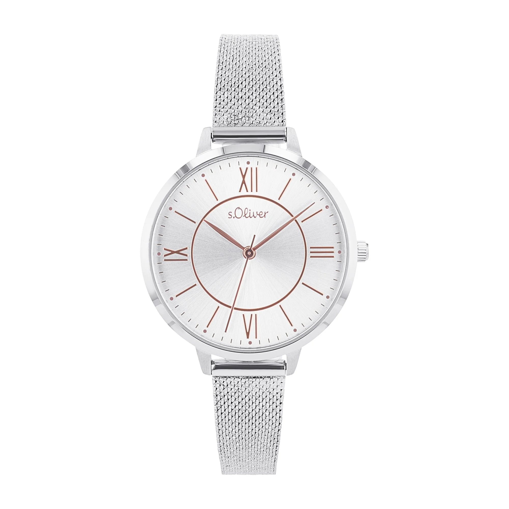 s.Oliver Damen Uhr Armbanduhr Edelstahl 2040106