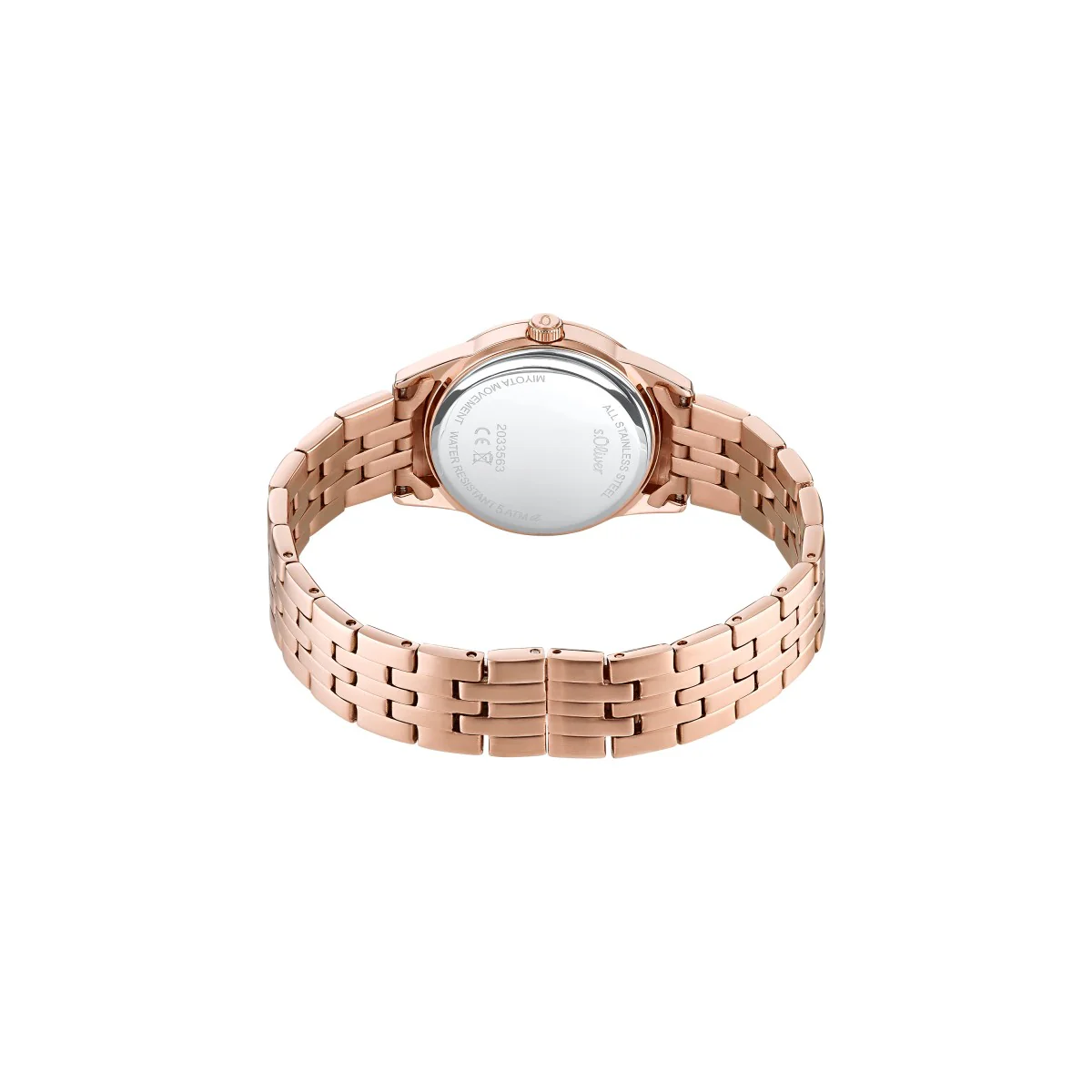 s.Oliver Damen Uhr Armbanduhr Edelstahl IP Rose 2033563 - Image 2