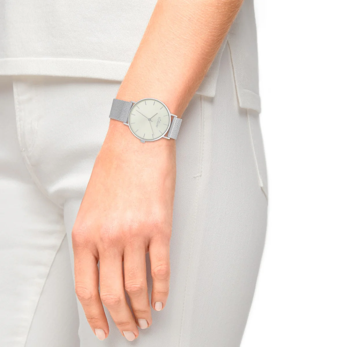 s.Oliver Damen Uhr Armbanduhr Edelstahl silber 2033515 - Image 3