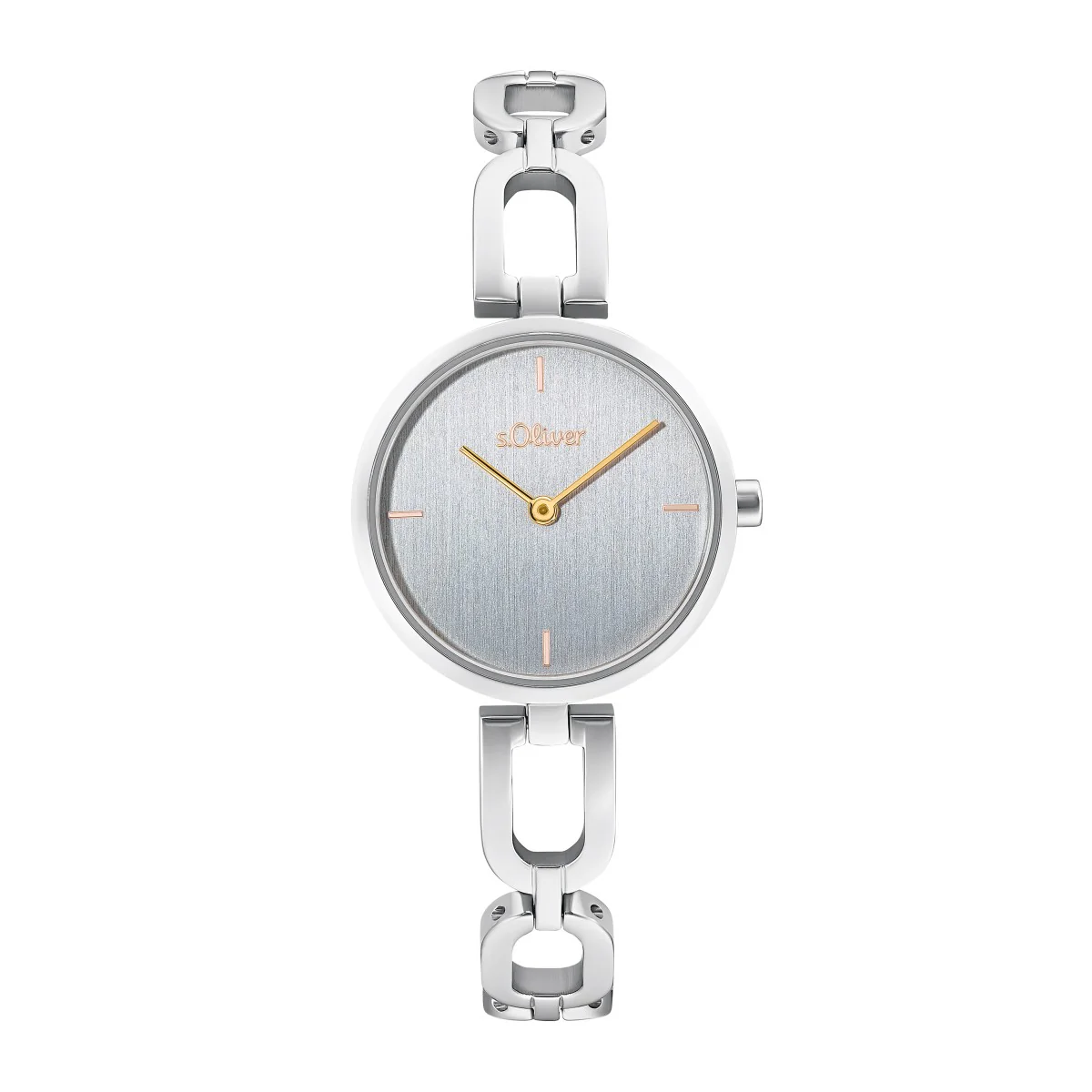 s.Oliver Damen Uhr Armbanduhr Edelstahl silber 2033523