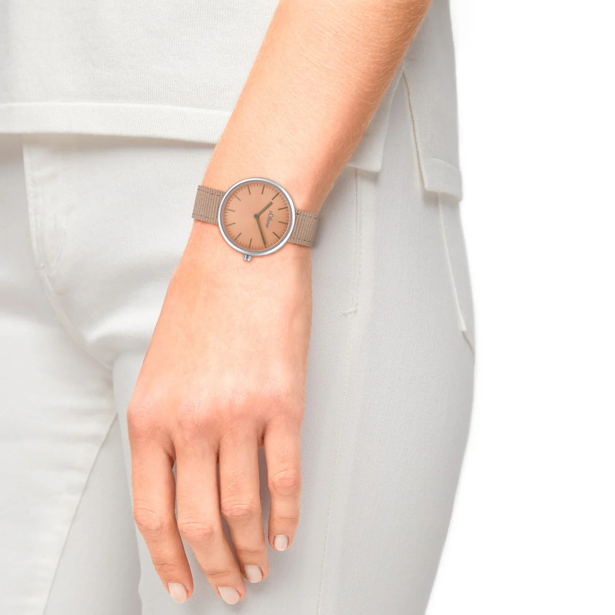 s.Oliver Damen Uhr Armbanduhr Edelstahl Textil 2033549 - Image 3