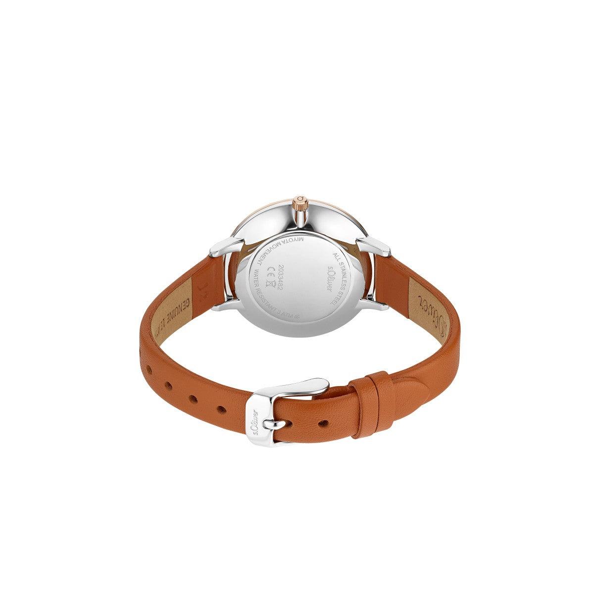 s.Oliver Damen Uhr Armbanduhr Leder 2033482 - Image 3