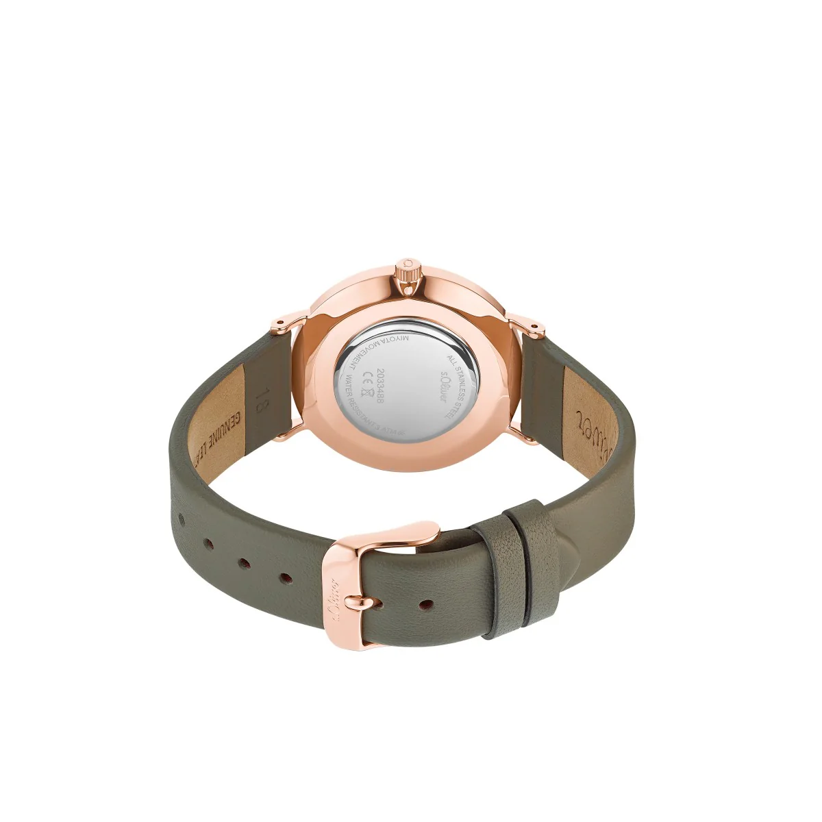 s.Oliver Damen Uhr Armbanduhr Leder 2033488 - Image 2