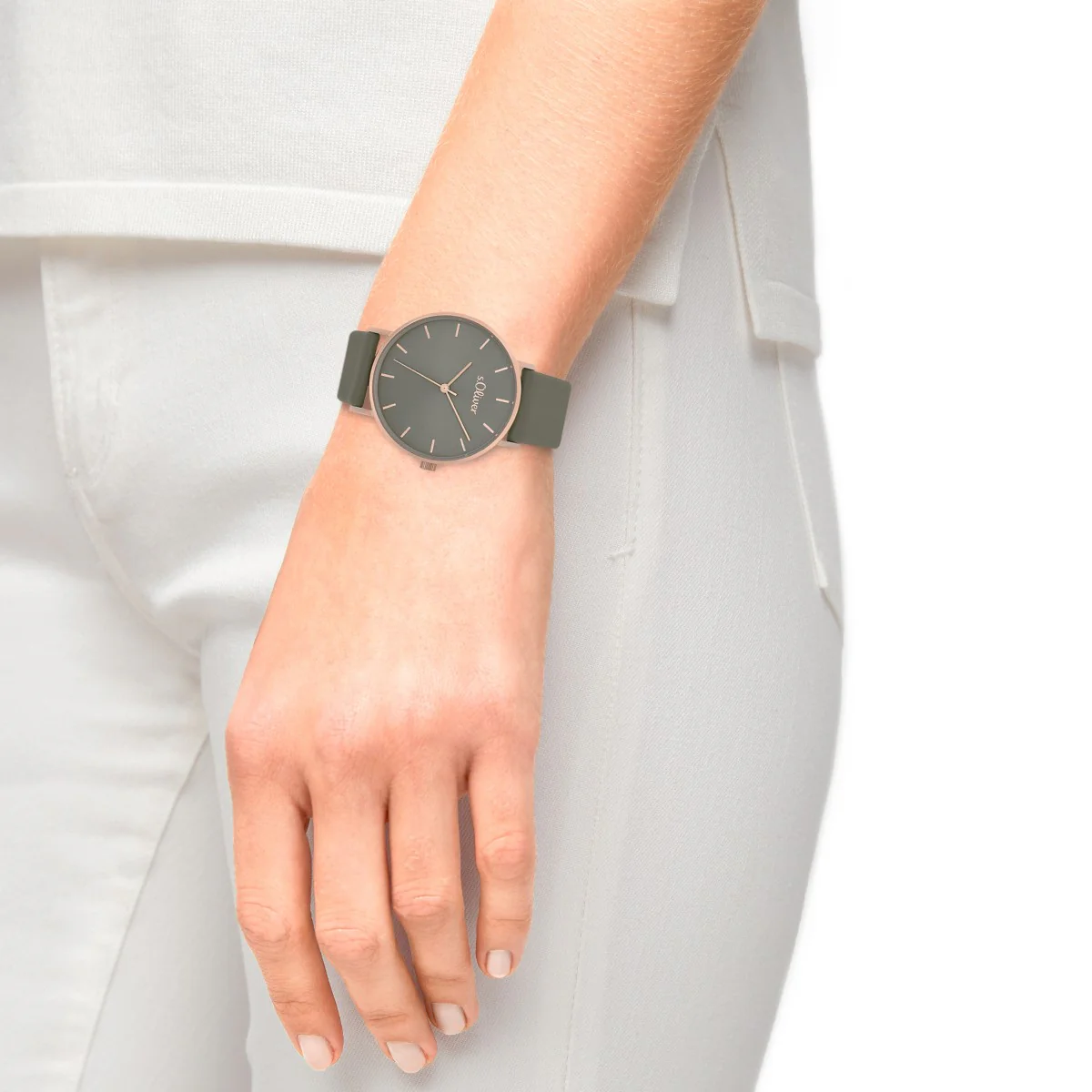 s.Oliver Damen Uhr Armbanduhr Leder 2033488 - Image 3