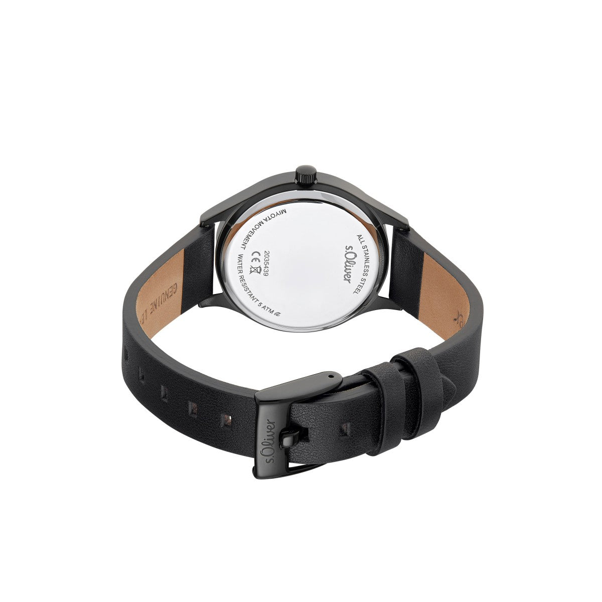 s.Oliver Damen Uhr Armbanduhr Leder 2035439 - Image 3