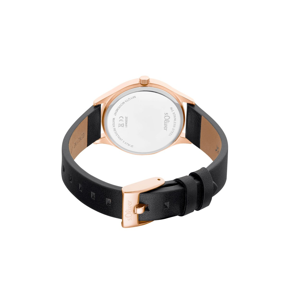 s.Oliver Damen Uhr Armbanduhr Leder 2035441 - Image 2