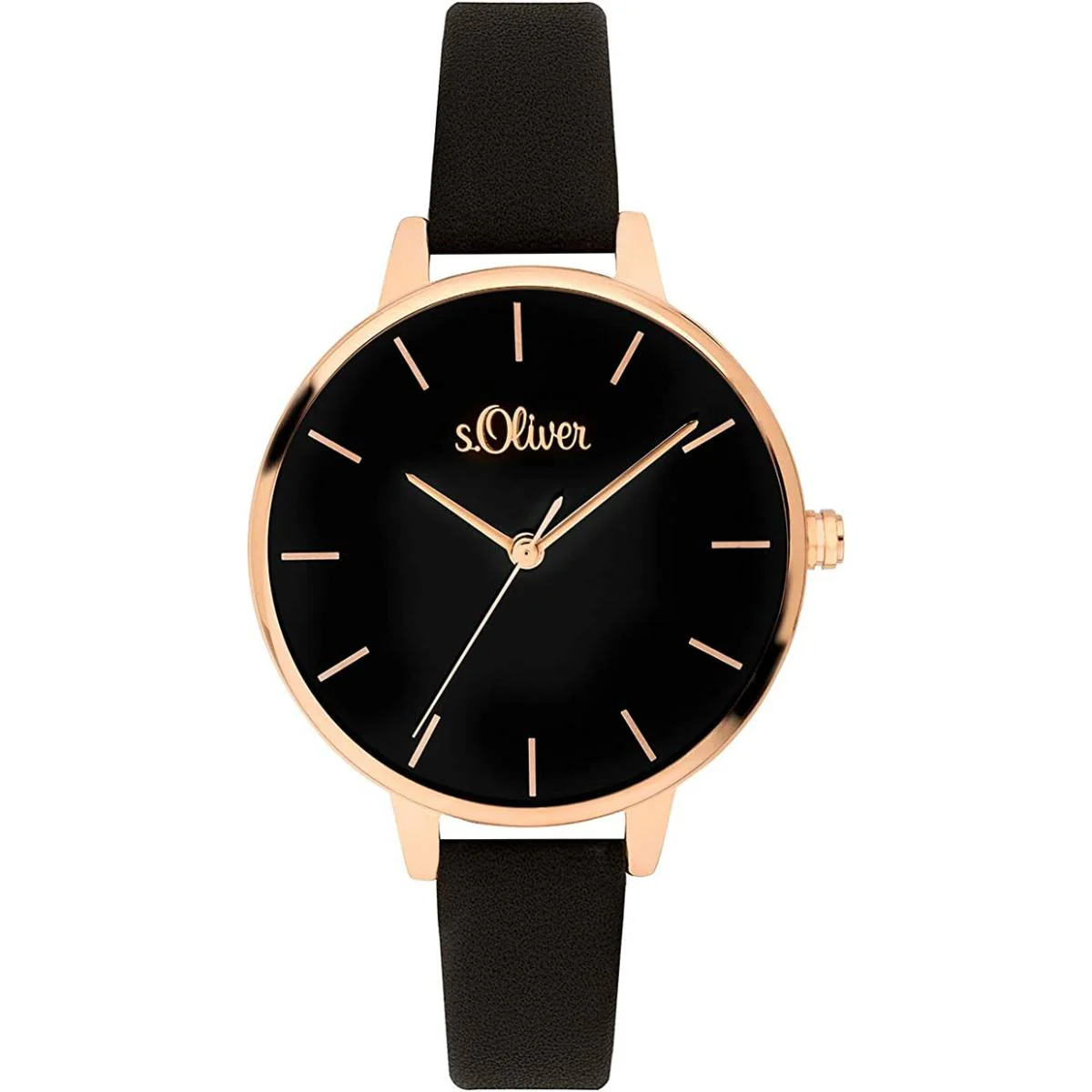 s.Oliver Damen Uhr Armbanduhr Leder SO-3660-LQ