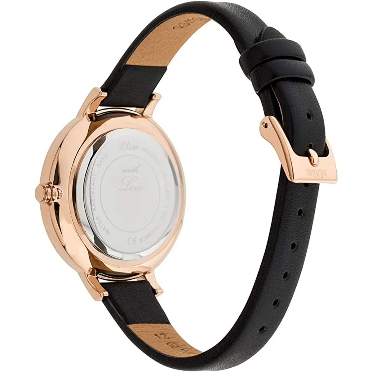 s.Oliver Damen Uhr Armbanduhr Leder SO-3660-LQ - Image 4