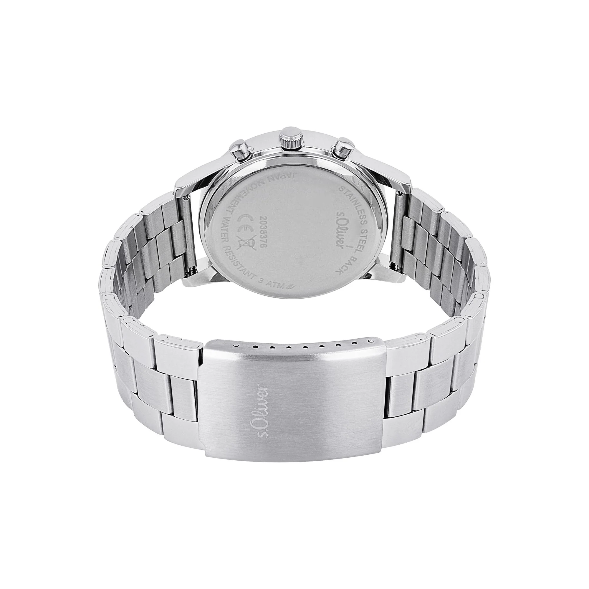 s.Oliver Herren Uhr Armbanduhr Chronograph Edelstahl 2038383 - Image 2