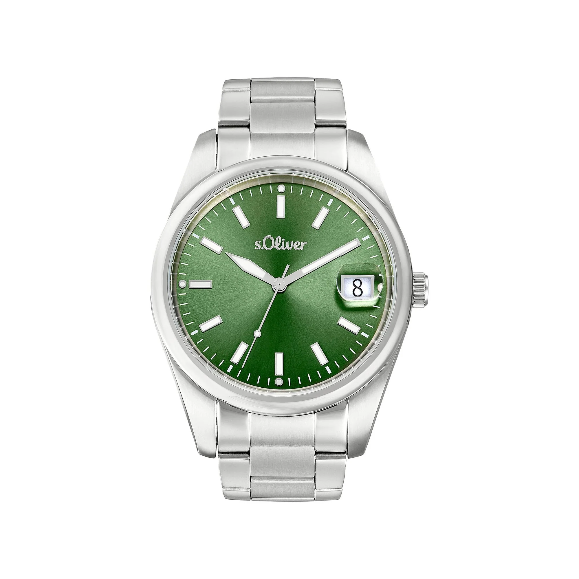 s.Oliver Herren Uhr Armbanduhr Edelstahl silber 2037715