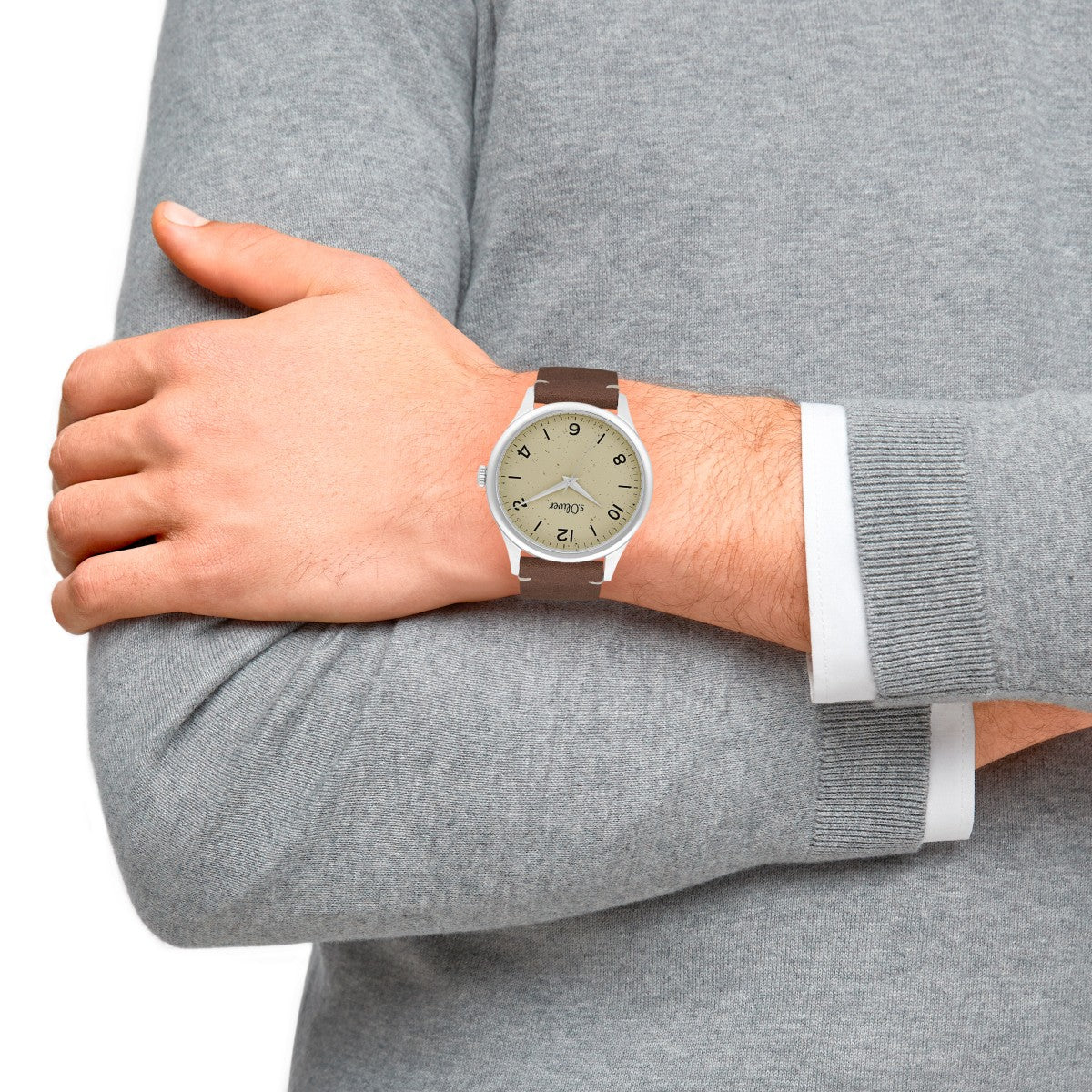 s.Oliver Herren Uhr Armbanduhr Leder 2033545 - Image 3