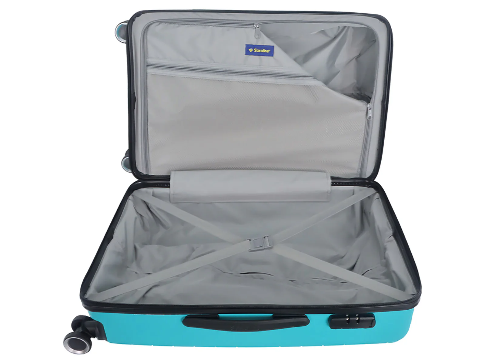 Saxoline SX Fiesta Trolley TSA Zahlenschloss Spinner 65 cm grey - Image 14