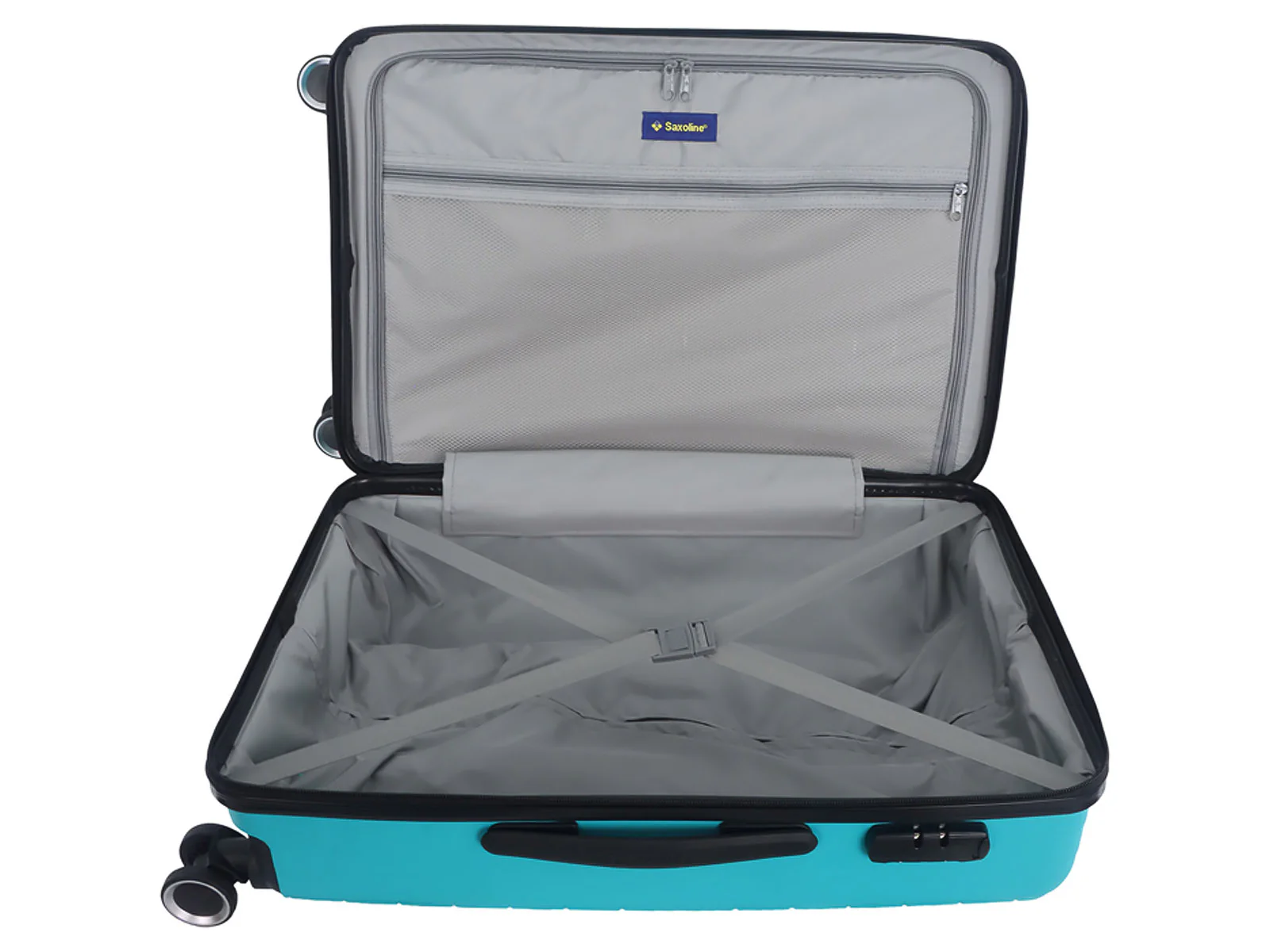 Saxoline SX Fiesta Trolley TSA Zahlenschloss Spinner 65 cm grey - Image 22