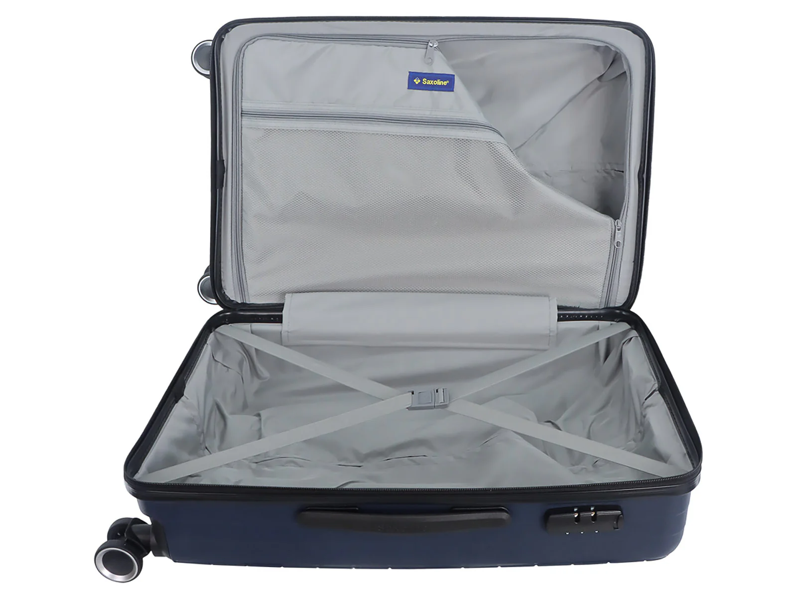 Saxoline SX Fiesta Trolley TSA Zahlenschloss Spinner 65 cm grey - Image 23