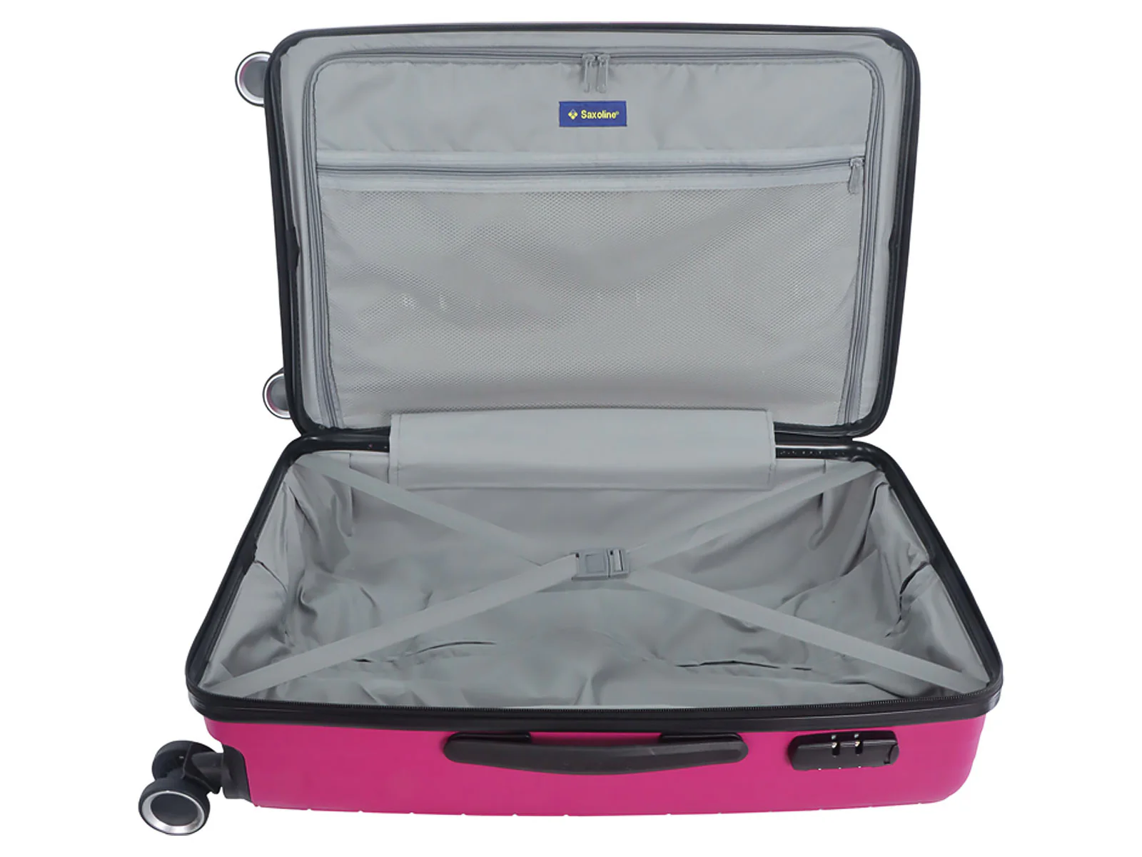 Saxoline SX Fiesta Trolley TSA Zahlenschloss Spinner 65 cm grey - Image 39