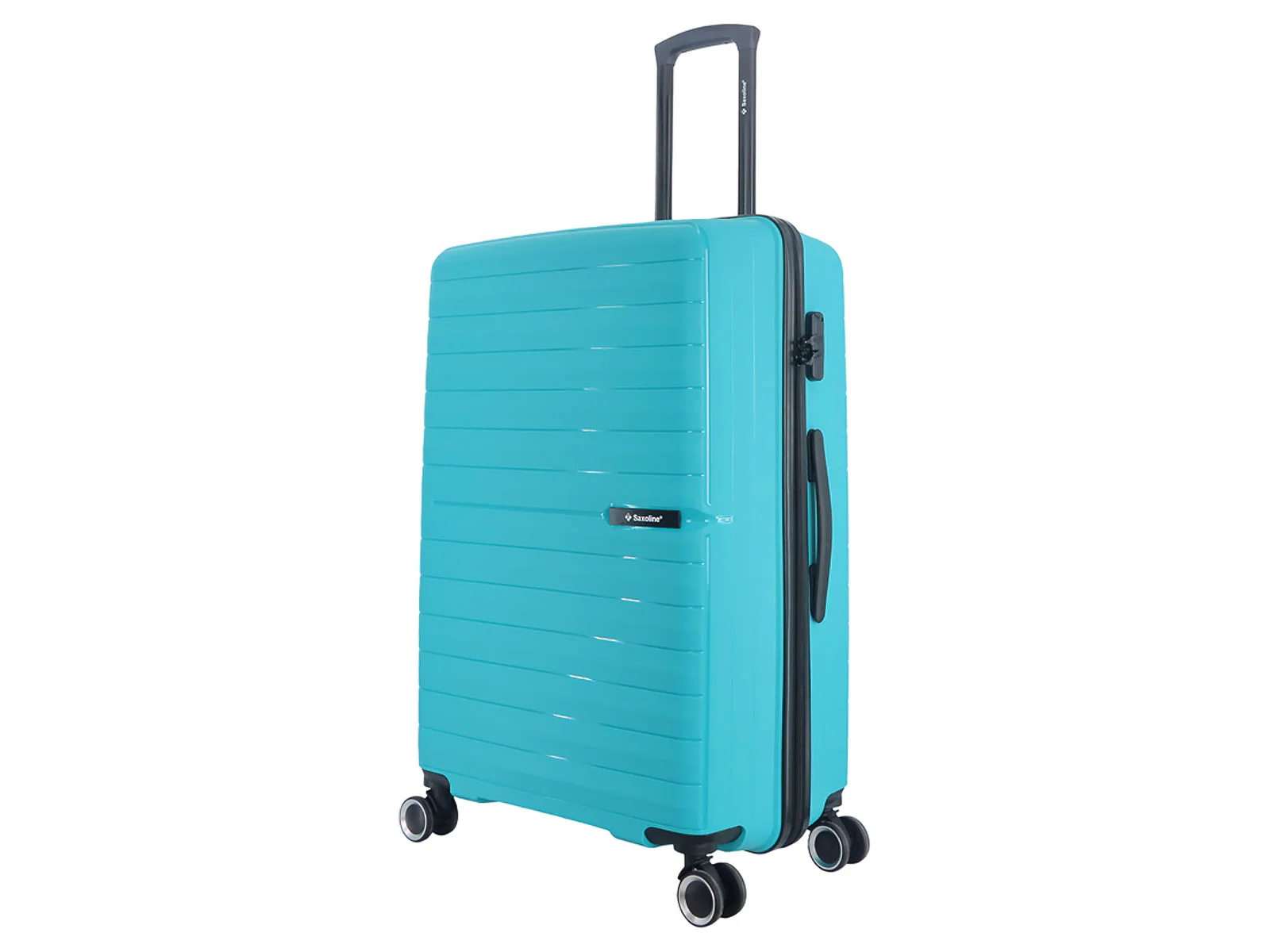 Saxoline SX Fiesta Trolley TSA Zahlenschloss Spinner 75 cm turquoise - Image 6