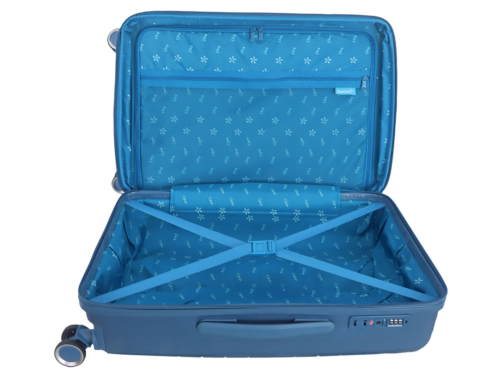 Saxoline SX Resort Trolley TSA Zahlenschloss Spinner 65 cm purple - Image 12