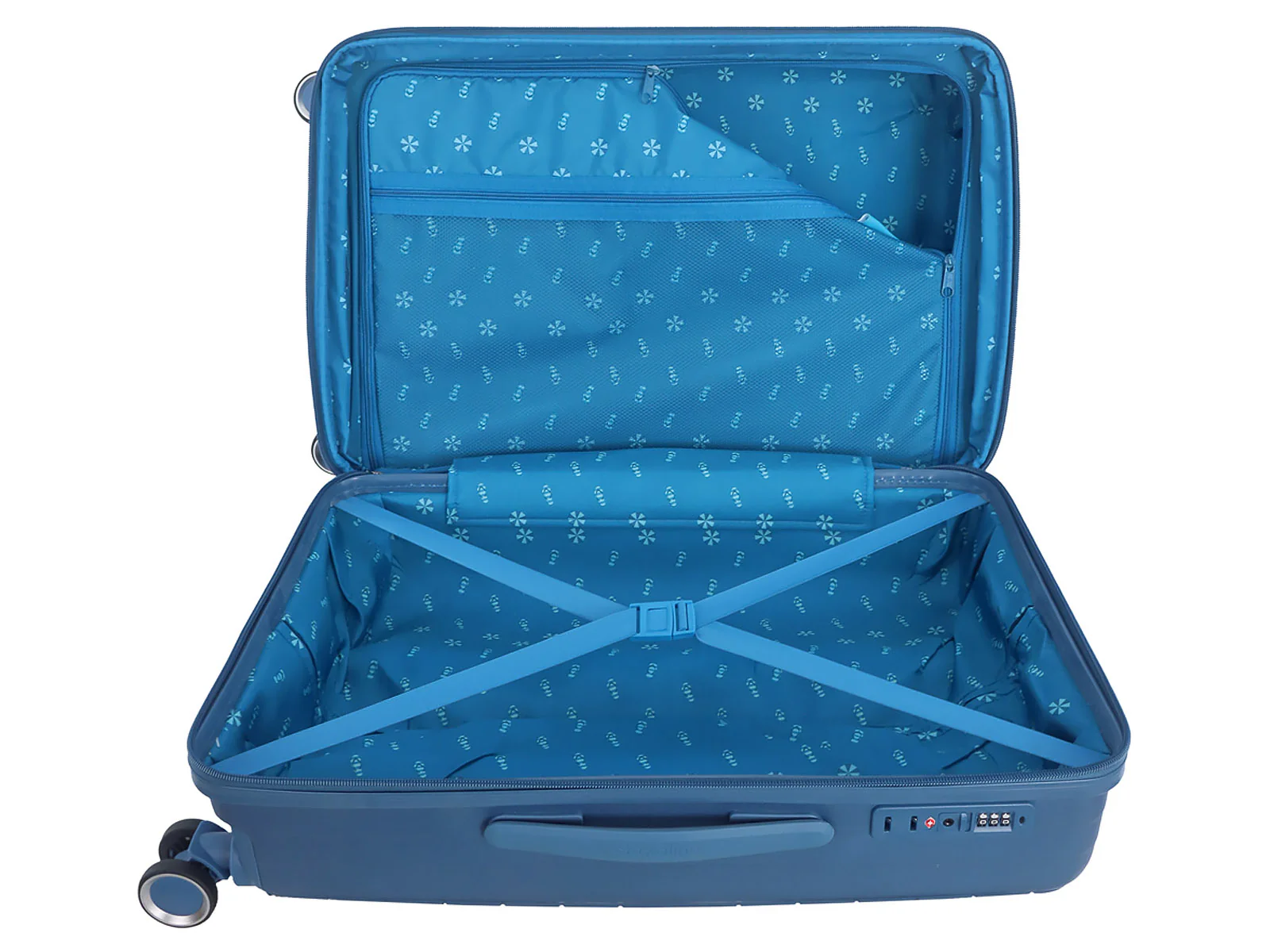 Saxoline SX Resort Trolley TSA Zahlenschloss Spinner 65 cm purple - Image 4