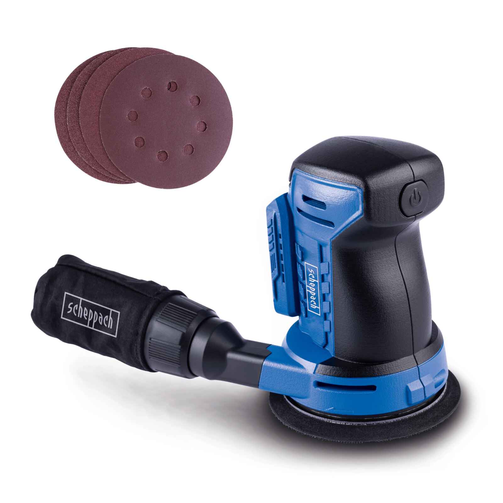 Scheppach Akku-Exzenterschleifer C-OBS125-X | Ø 125 mm | 6000 – 24.000 min-1 | 20V IXES