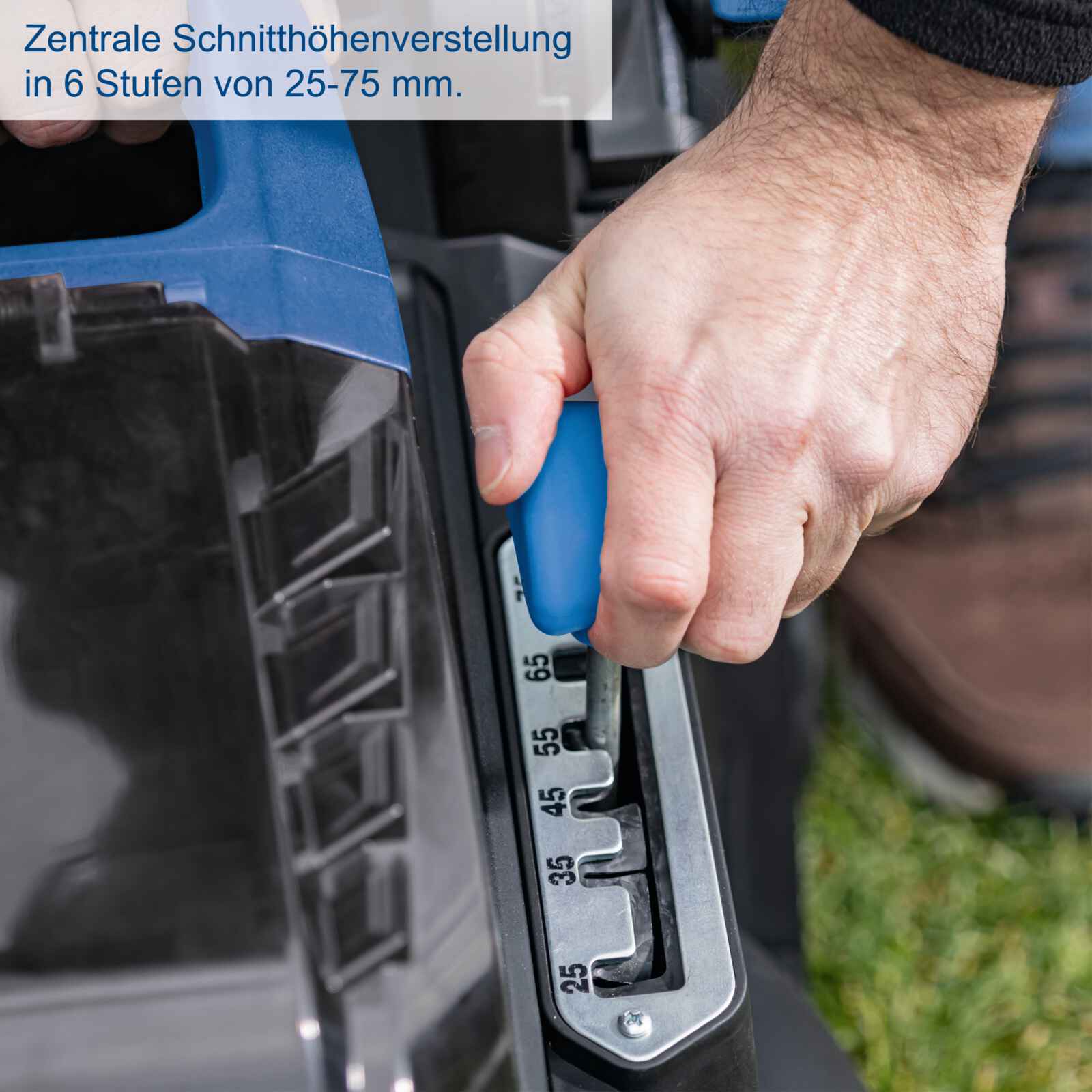 Scheppach Akku-Rasenmäher BC-MP380-X | 38 cm Schnittbreite | 6-stufige Schnitthöhenverstellung | 20V - Image 10