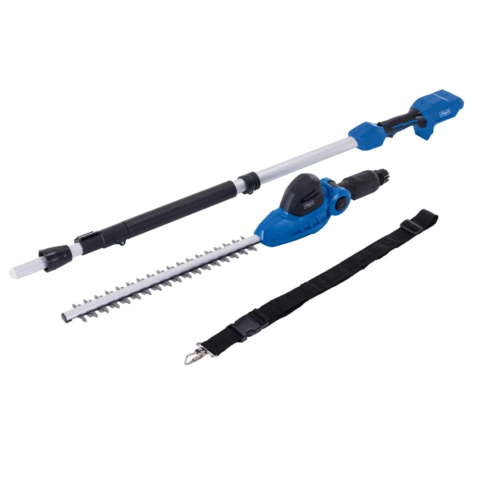 Scheppach Akku-Teleskop-Heckenschere C-PHS410-X | 11 verschiedenen Winkeln (90° – 240°) | 20V IXES
