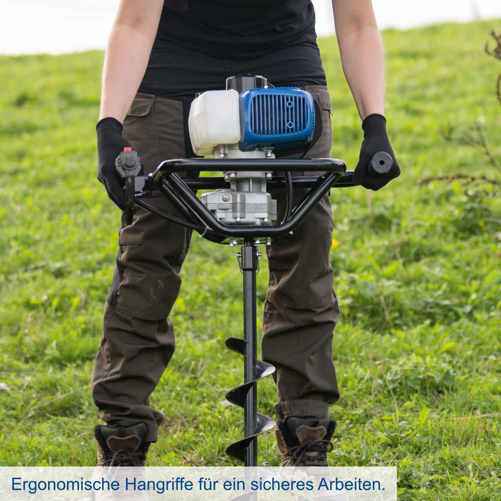 Scheppach Benzin Erdbohrer EB2000 - Bohrerlänge 800mm | handlich mit 2 Griffen | 1450W Leistung - Image 9