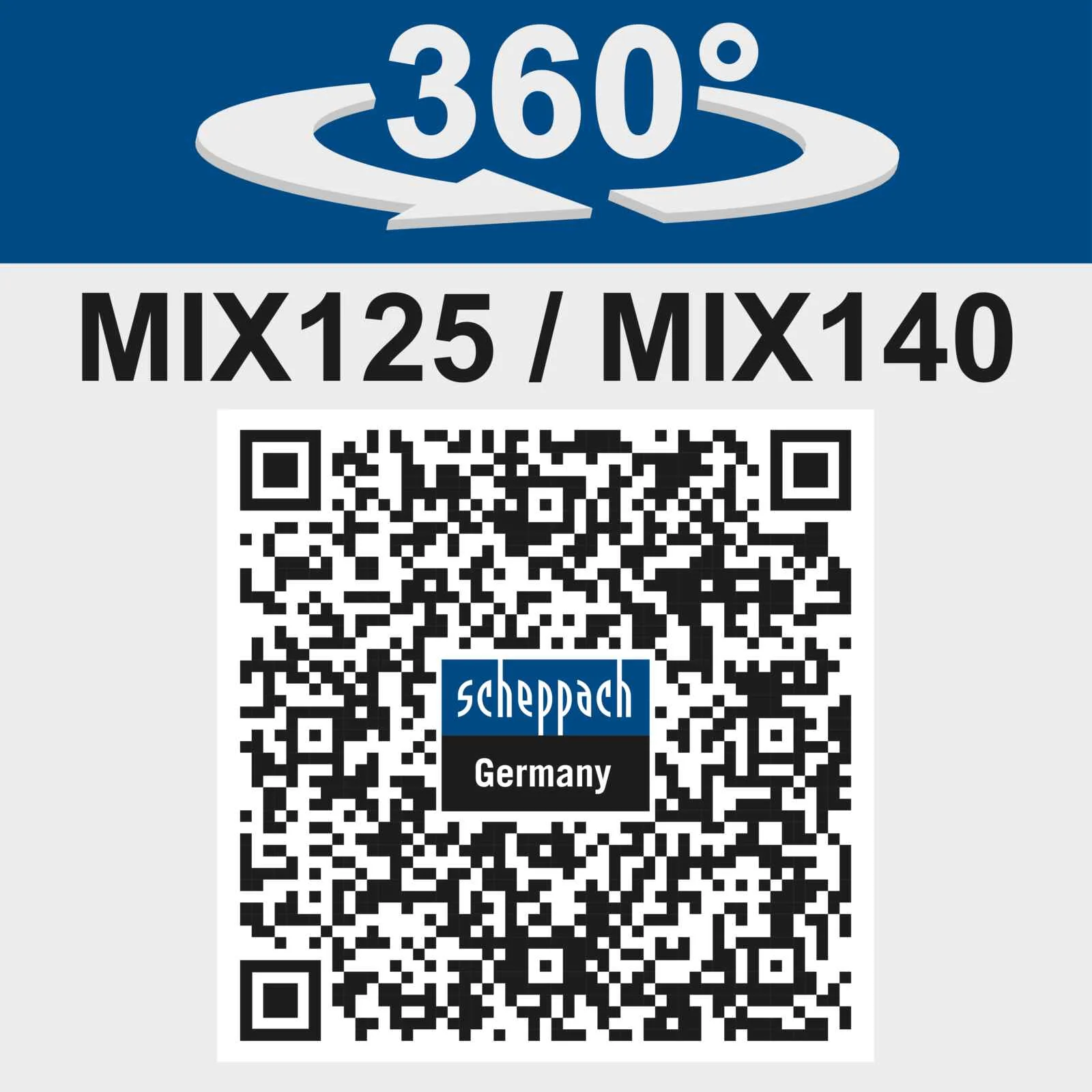 Scheppach Betonmischer MIX140 | 550W | 140L | Drehzahl 26,6 min-1 | Zahnräder aus Guss - Image 9