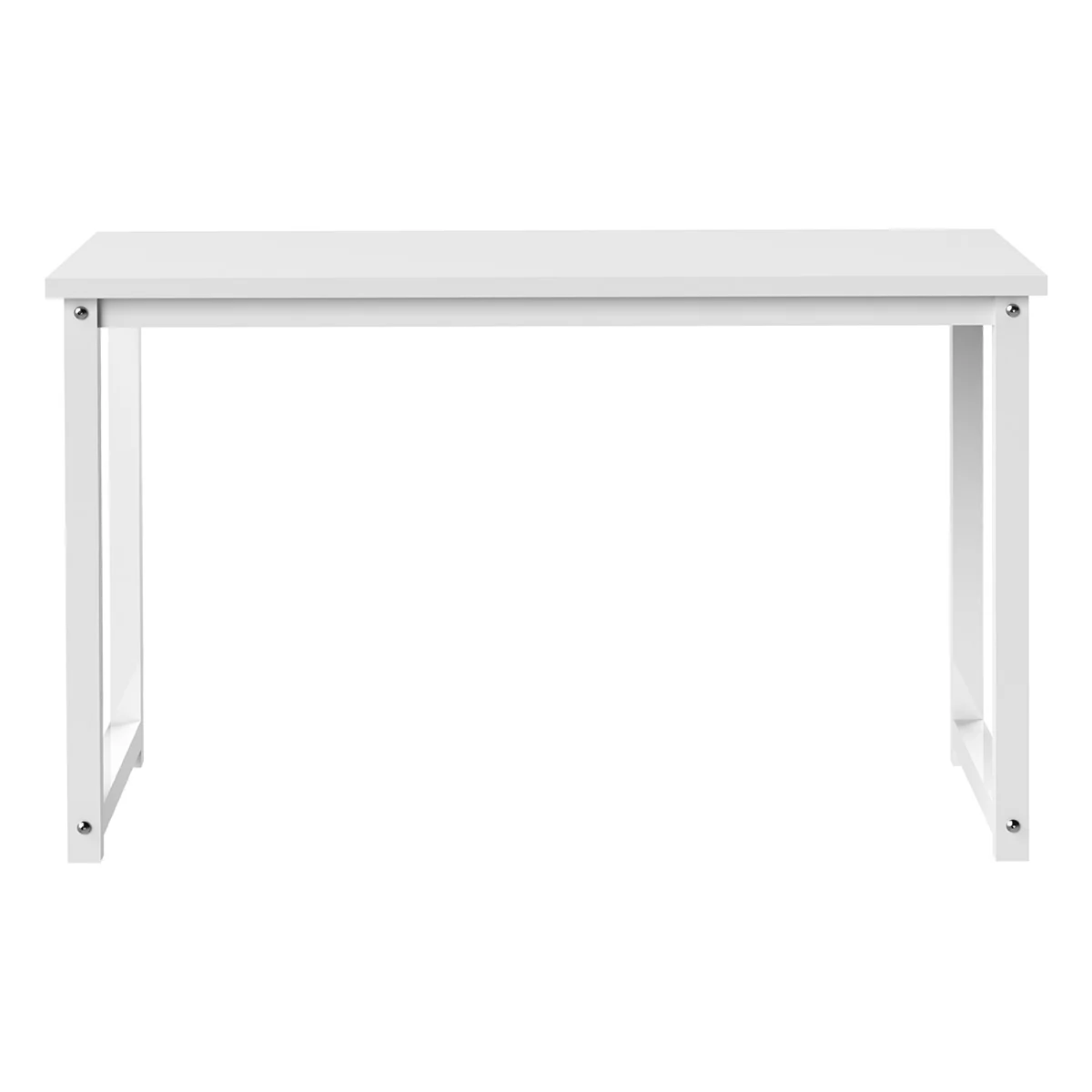 Schreibtisch 120x60x75 cm Weiß aus Holz mit Metallgestell von ML-Design - Image 2