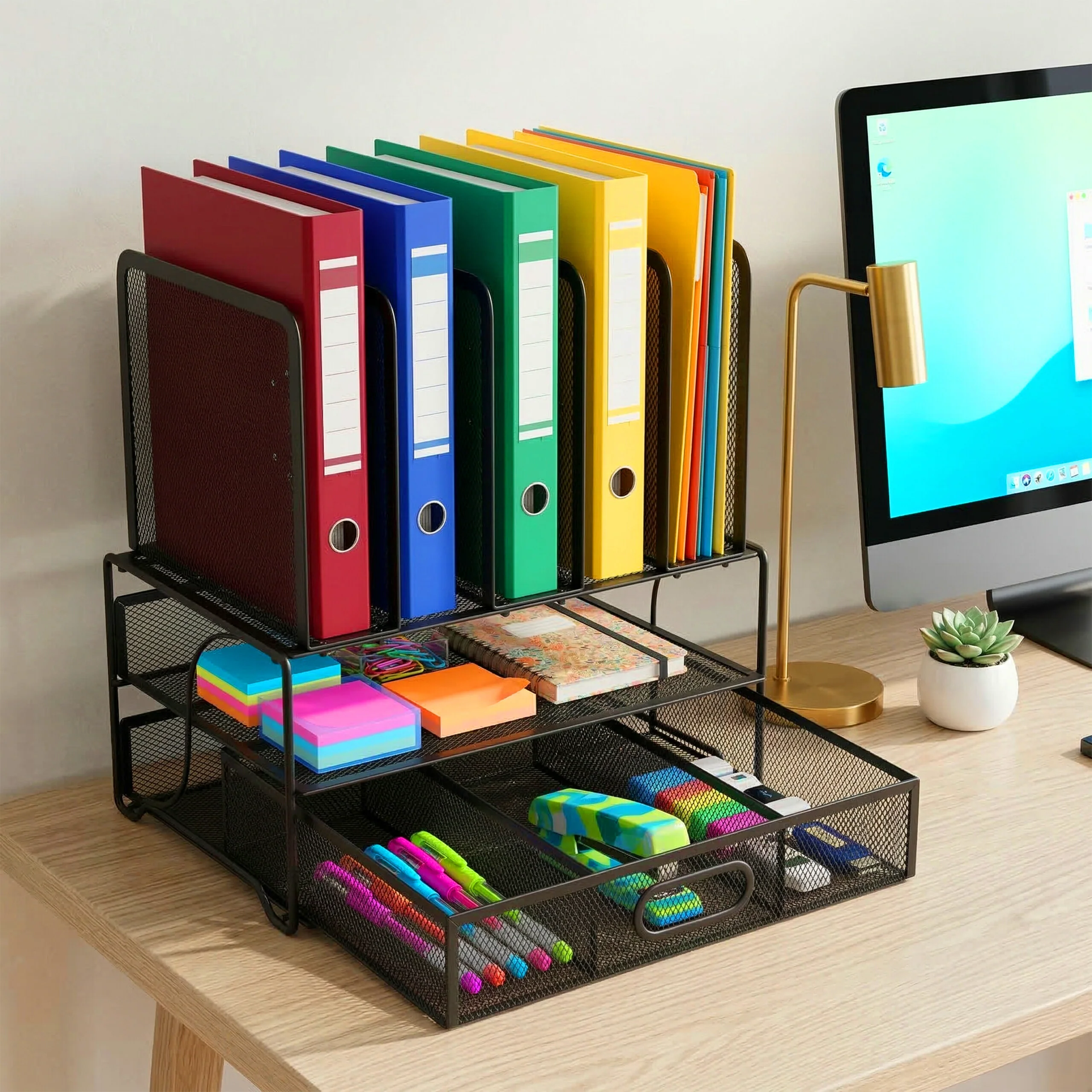 Schreibtisch Organizer Schublade Ablagen - Image 7
