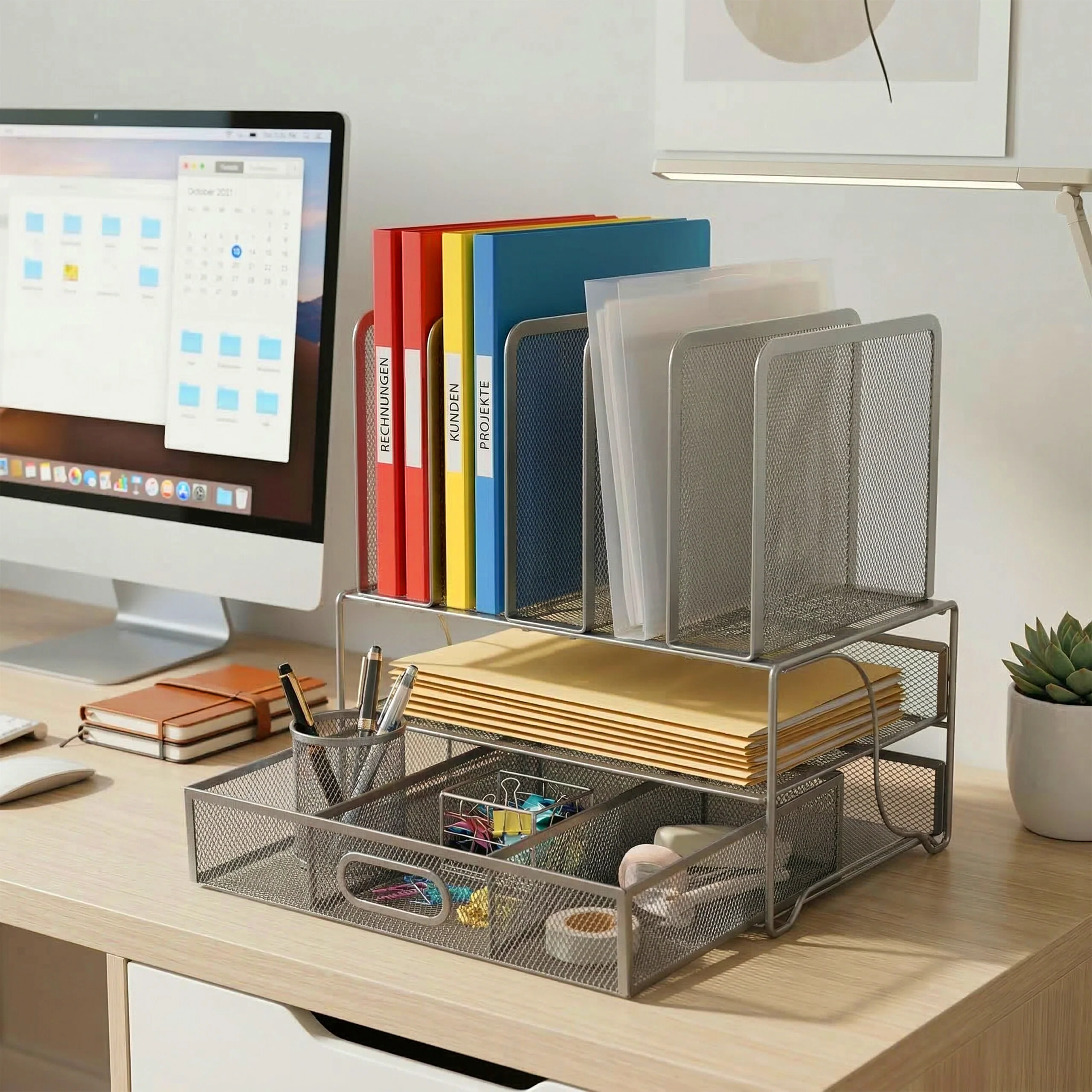 Schreibtisch Organizer Schublade Ablagen - Image 8